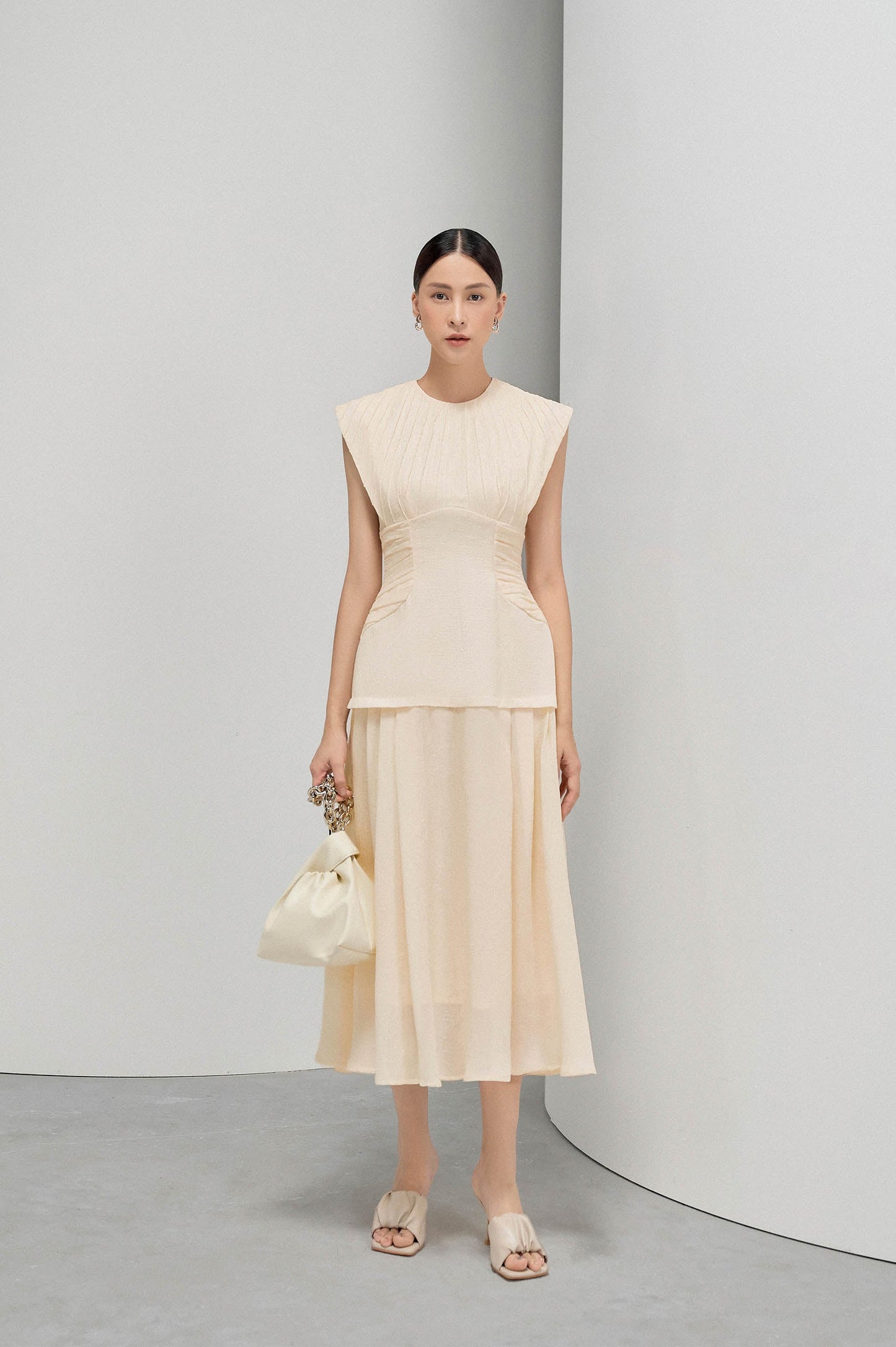 Ice Cream Plated Collar Dress image 0