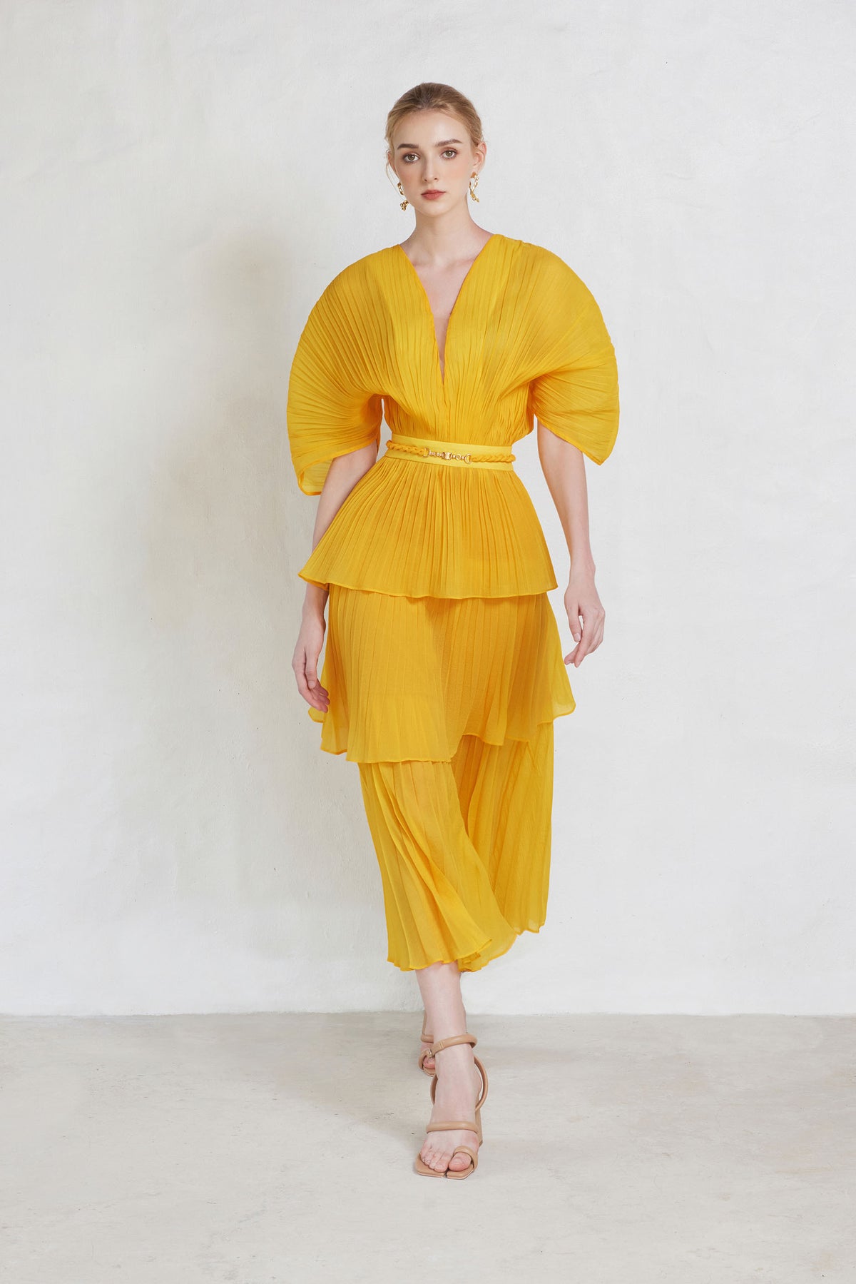 Oceana Pleated Maxi Dress