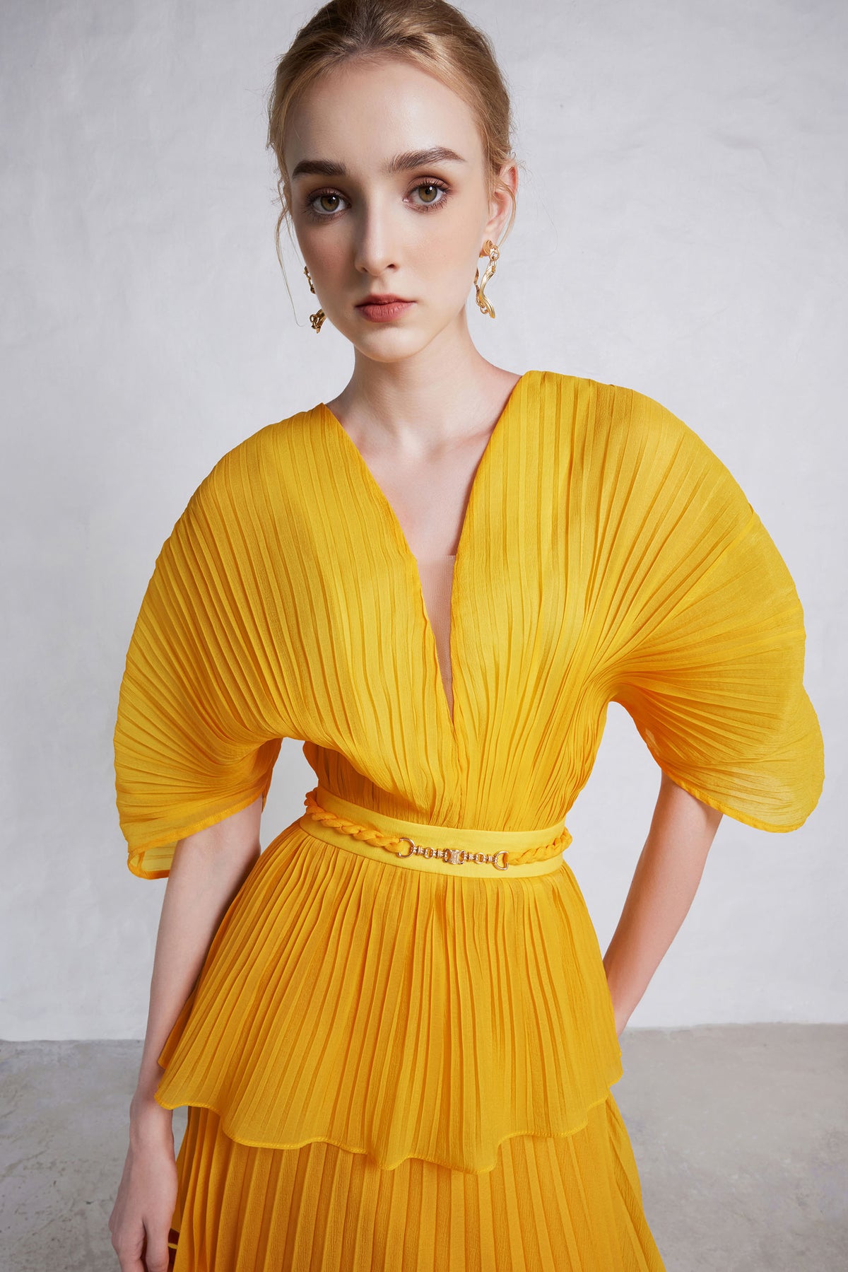 Oceana Pleated Maxi Dress