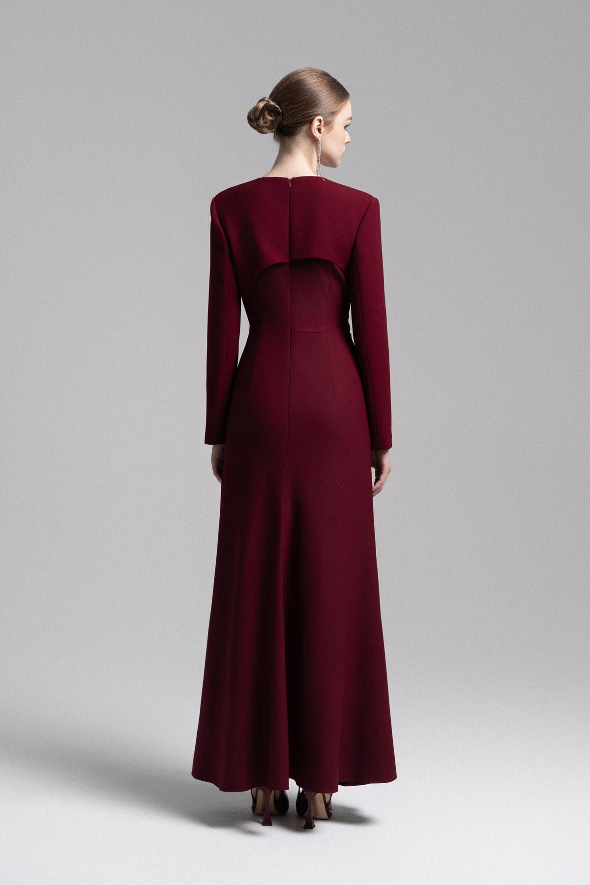Asymmetrical Lapel Crystal Blazer Dress