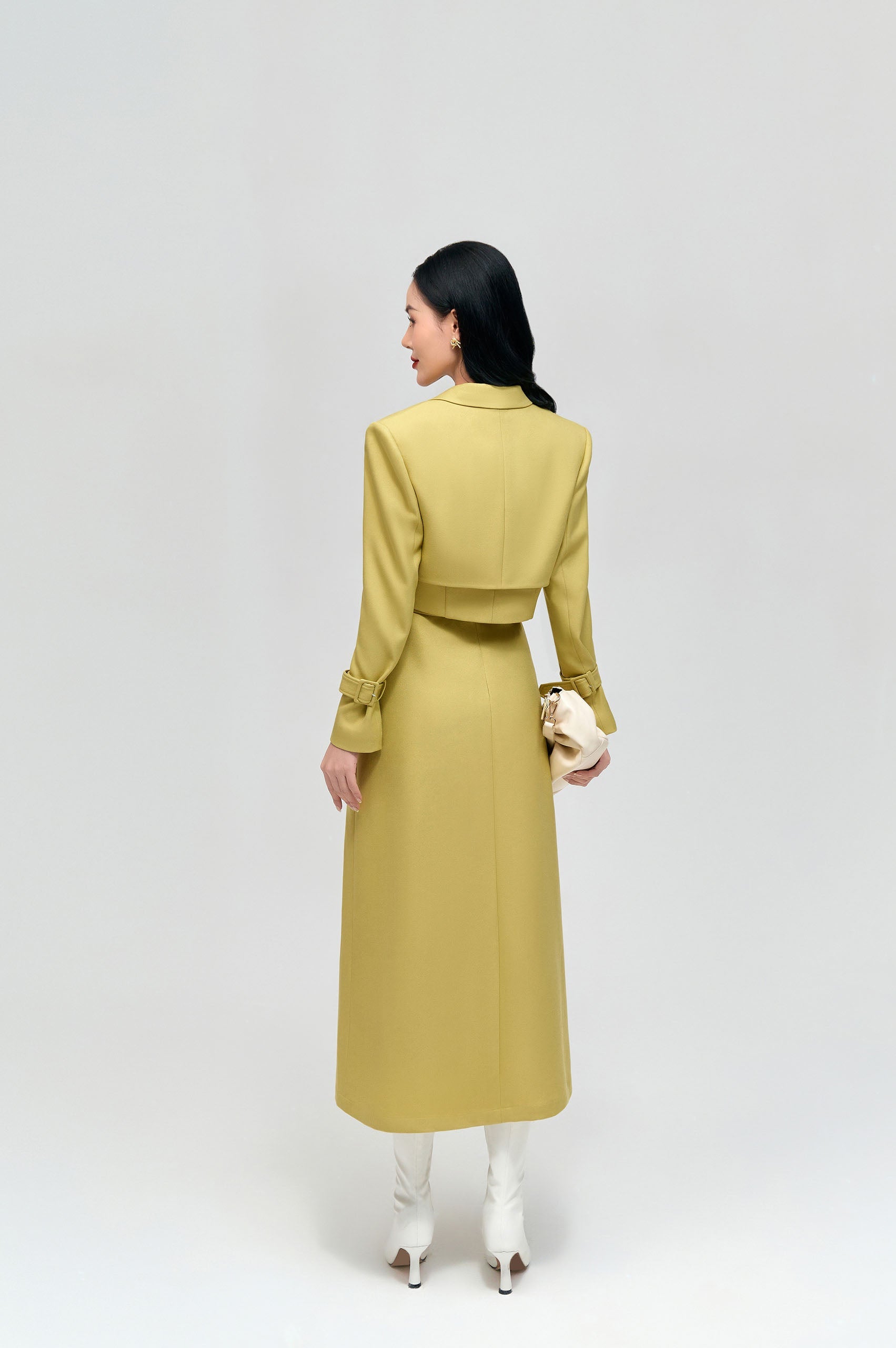 Lemon Yellow Wide Strap Dress image 1