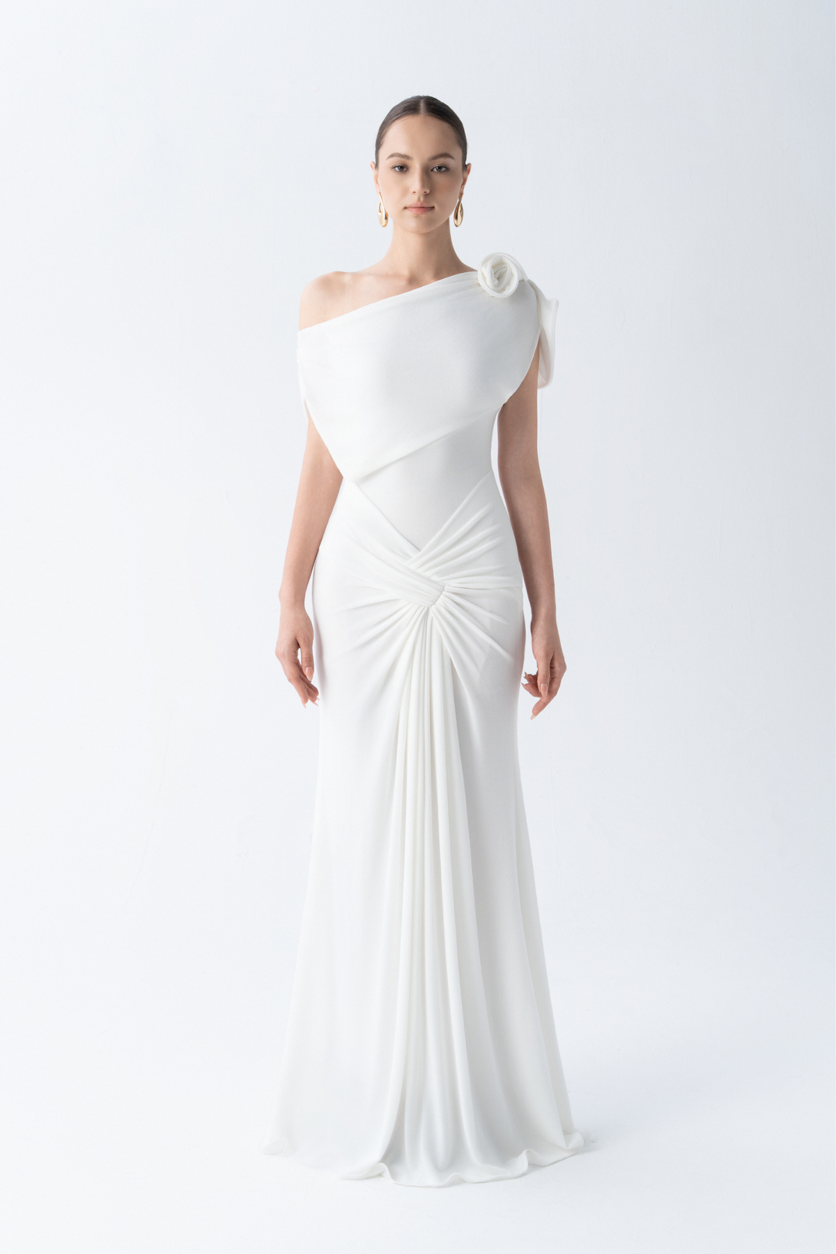 Orchid Drape Gown