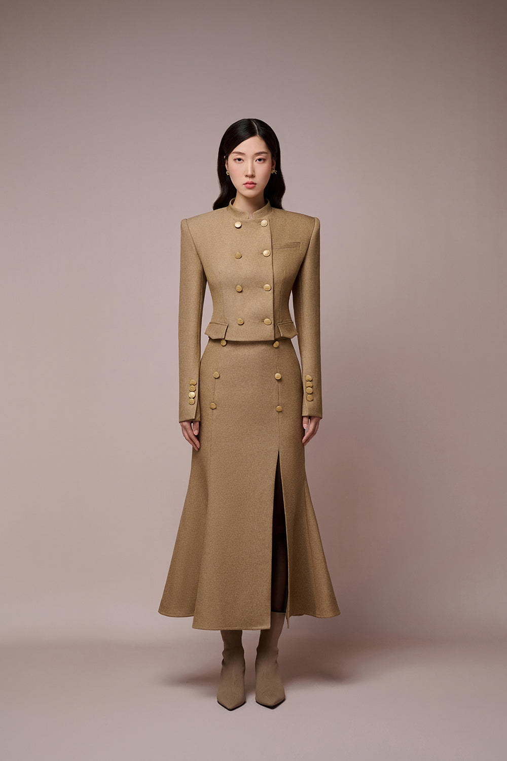 Chau Mandarin Collar Set Design