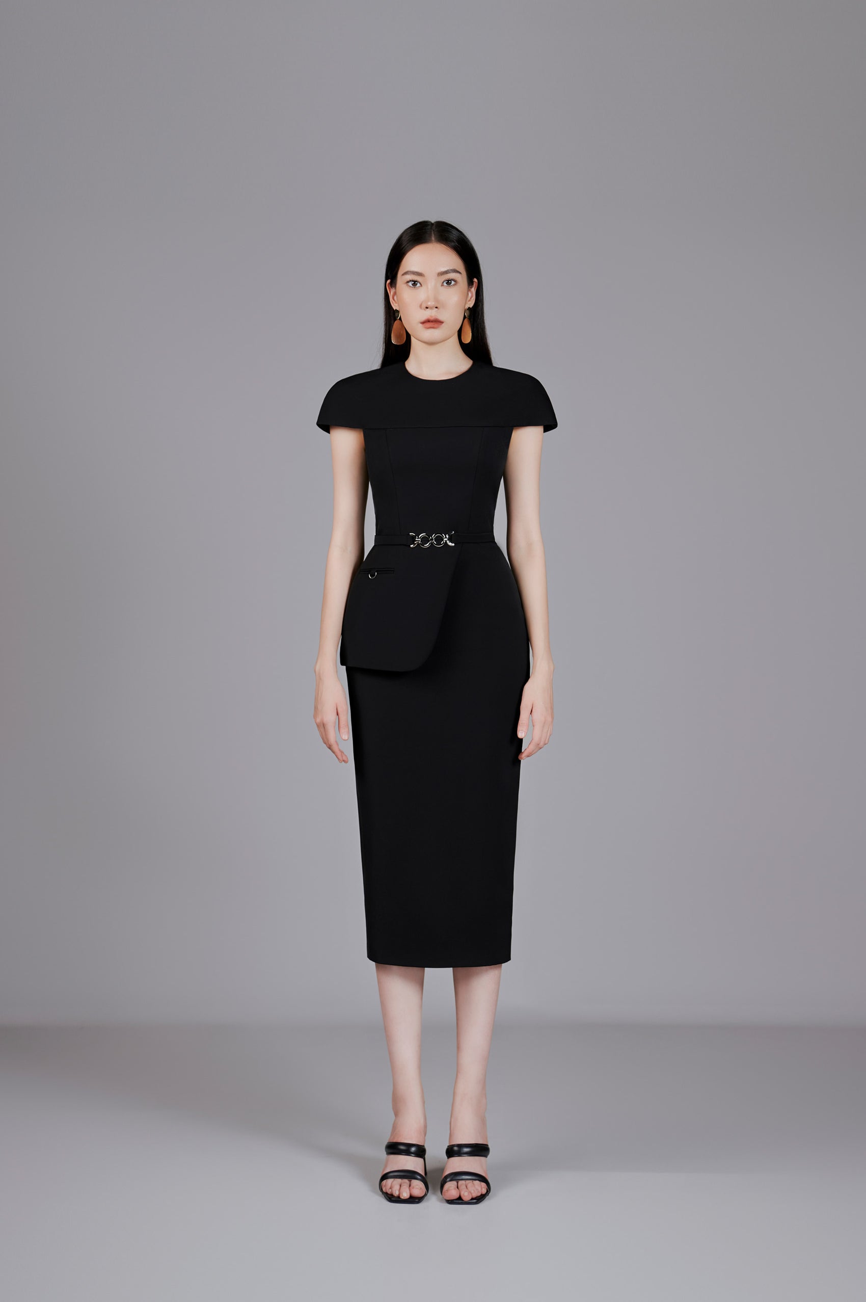 Mara Peplum Pencil Dress