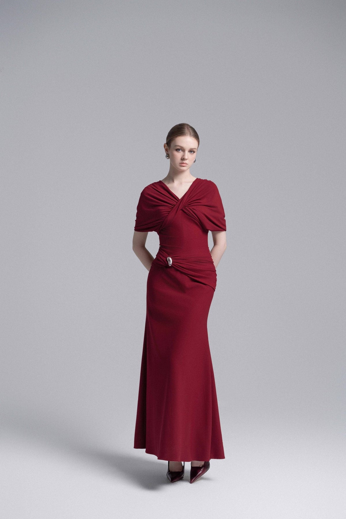 Twisted Bodice Metal Ring Dress image 1