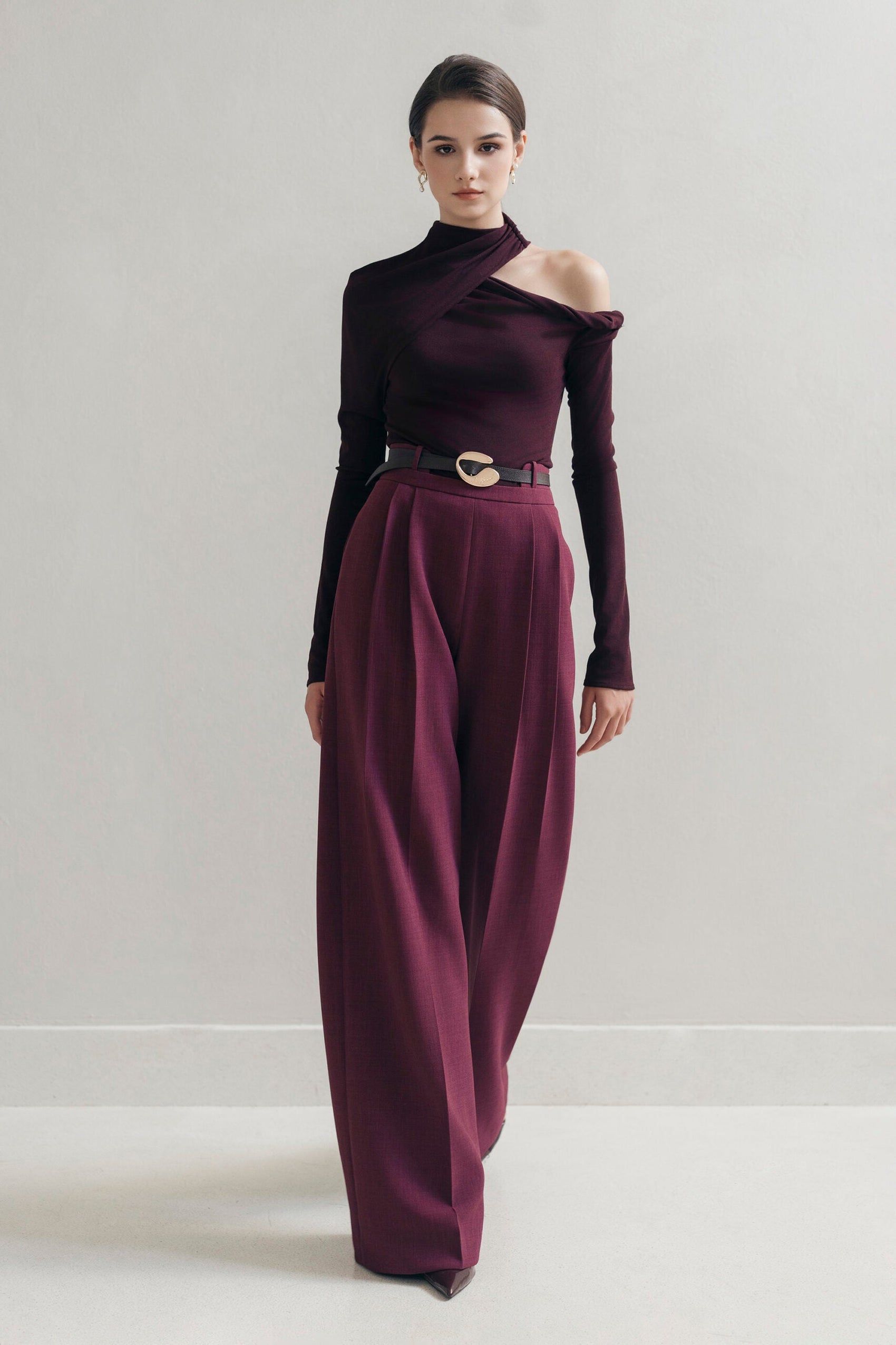Plum Cap Trousers image 2