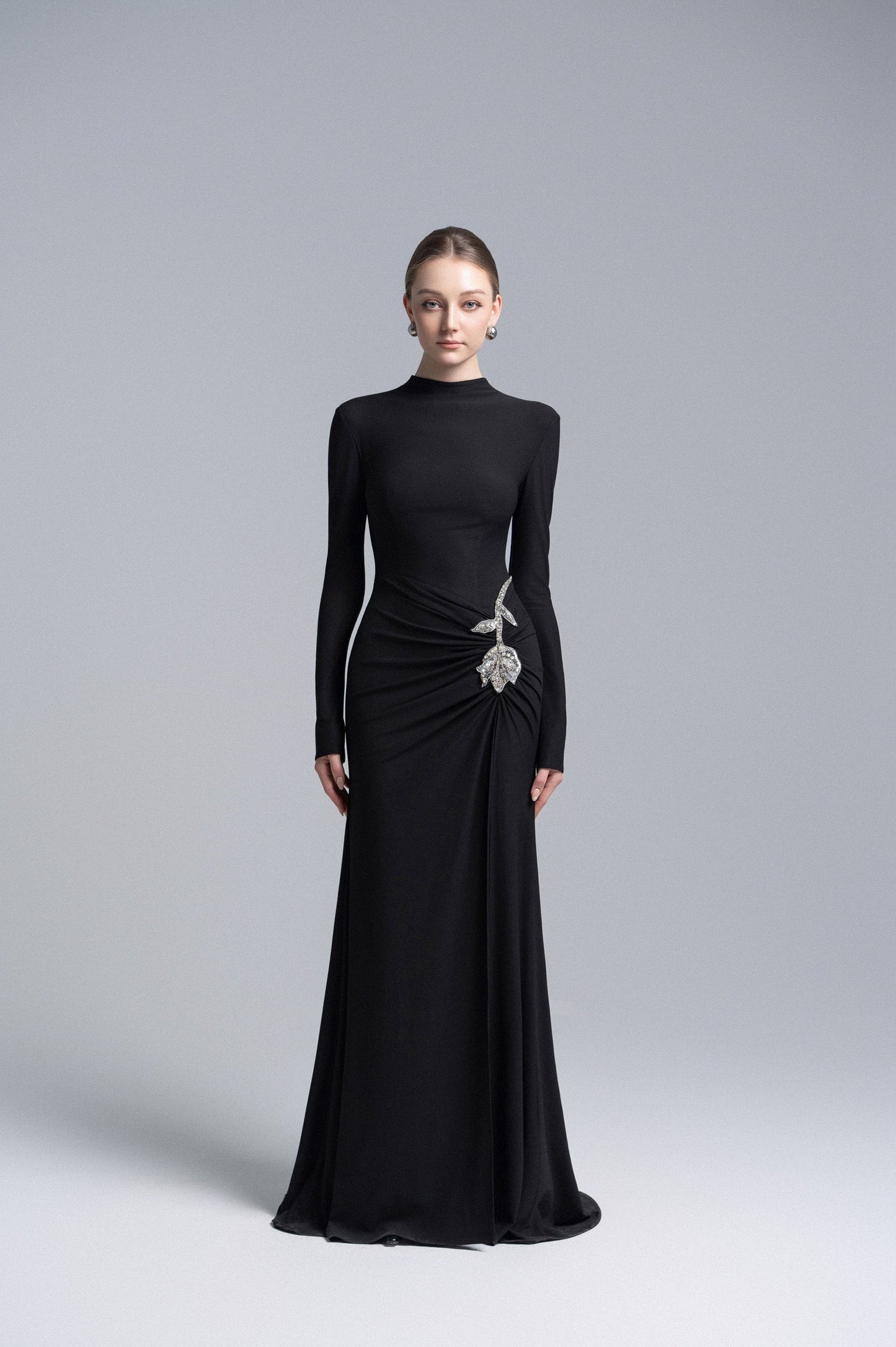 Elysian Bodice Mermaid Dress in Black image 0