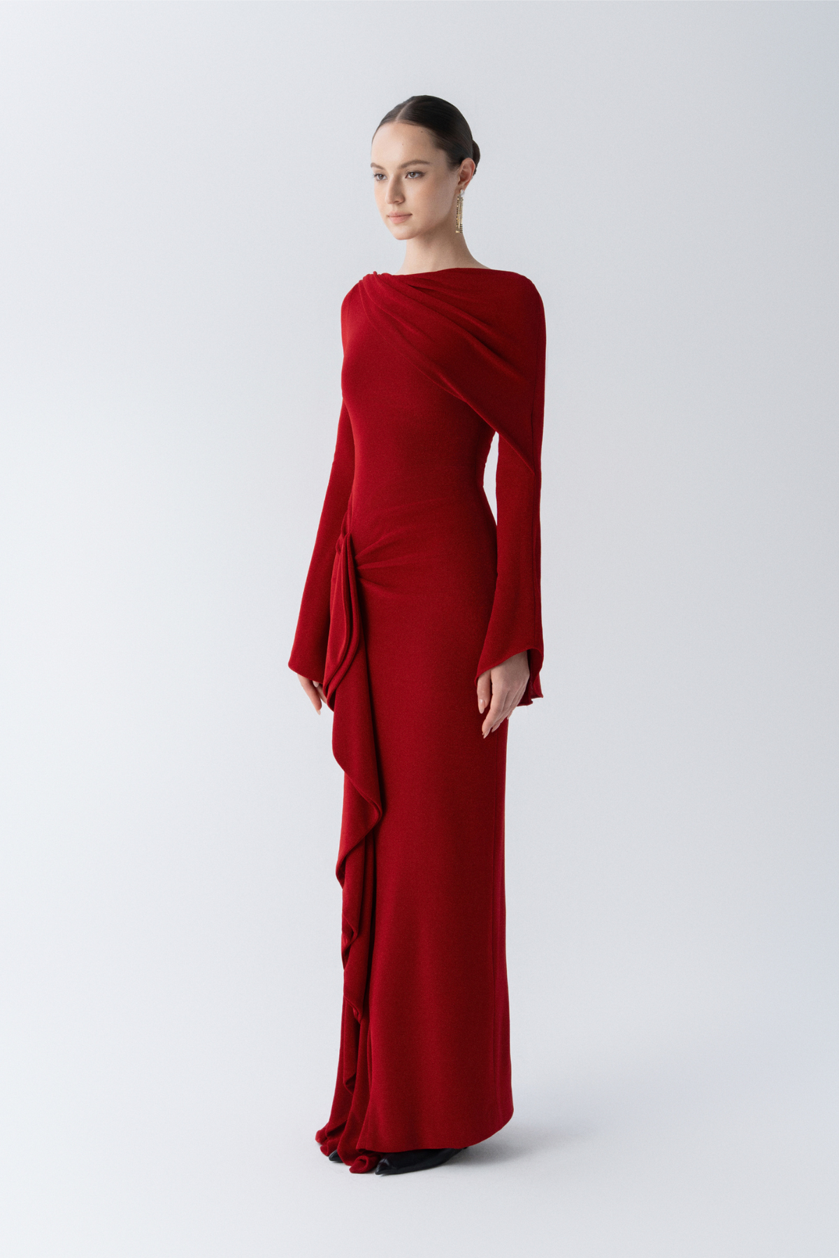 Starlit Ruffle Gown
