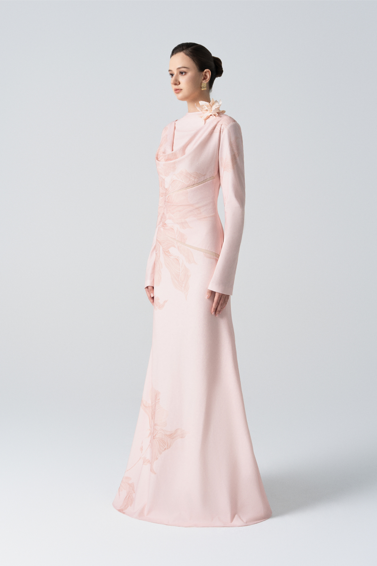 Blossom Drift Fishtail Gown