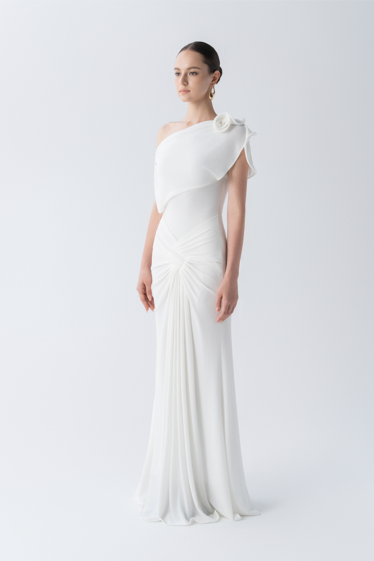 Orchid Drape Gown