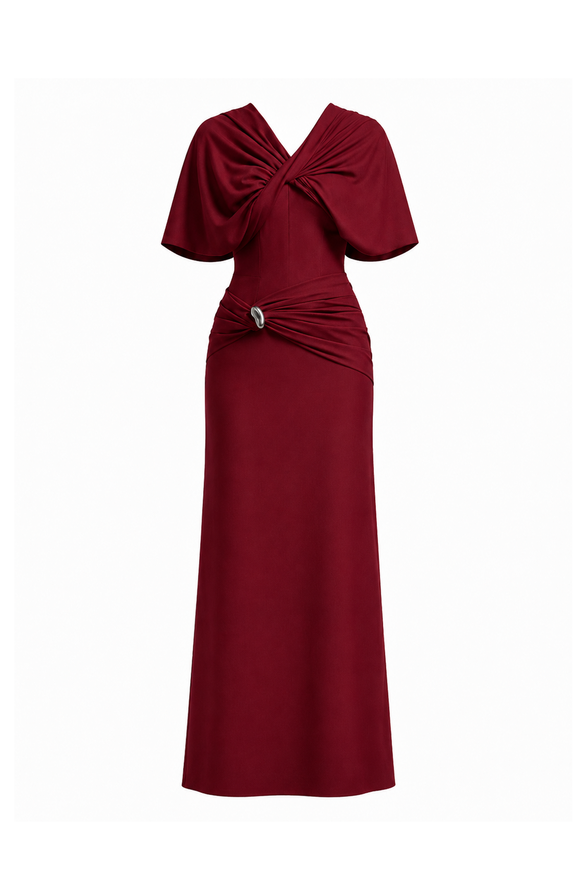 Twisted Bodice Metal Ring Dress