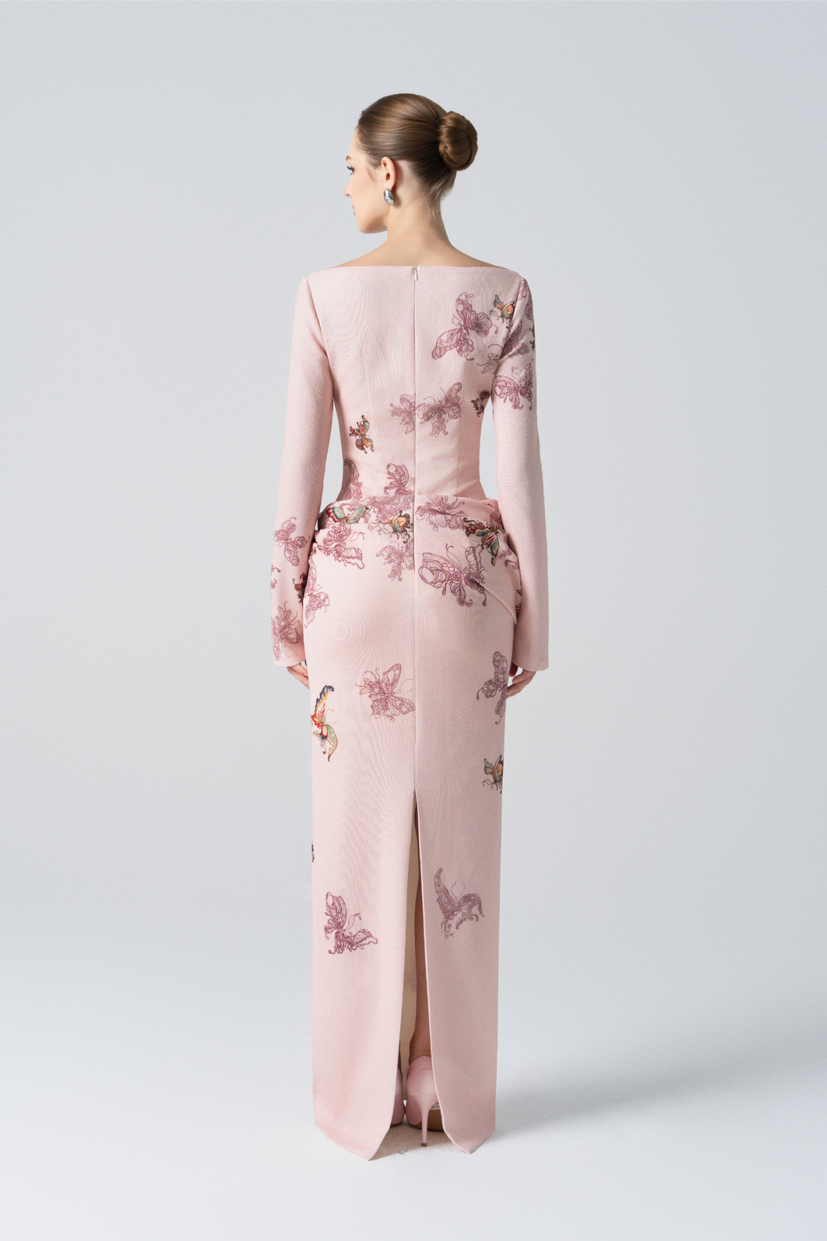 Butterfly Veil Pencil Dress