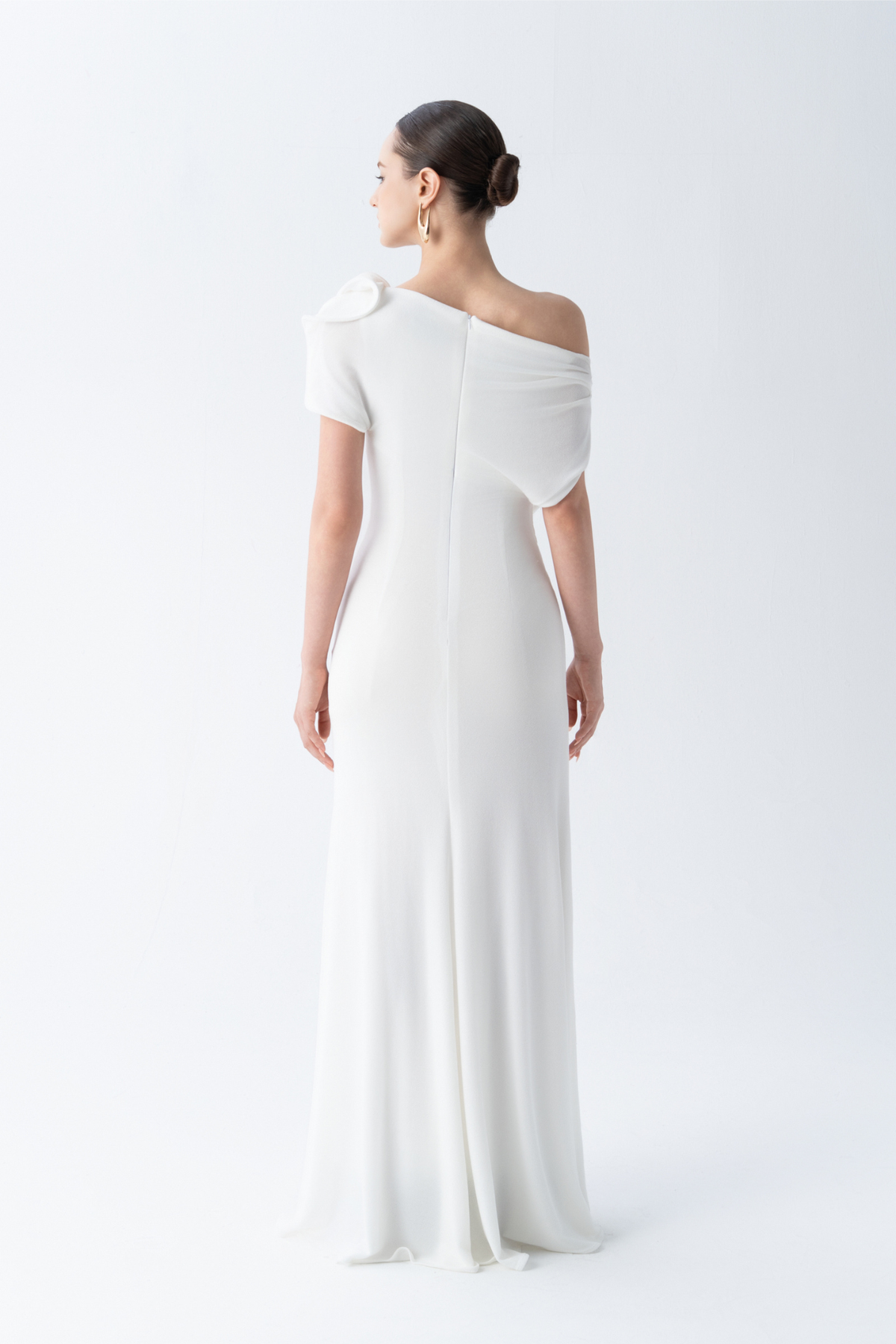 Orchid Drape Gown