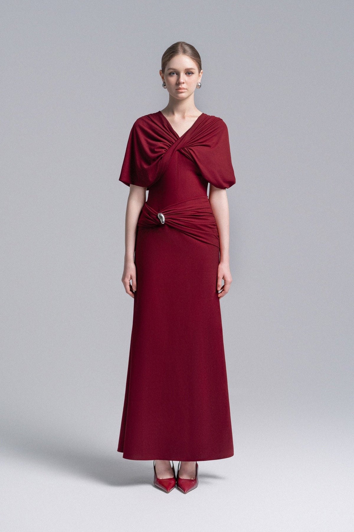 Twisted Bodice Metal Ring Dress image 0