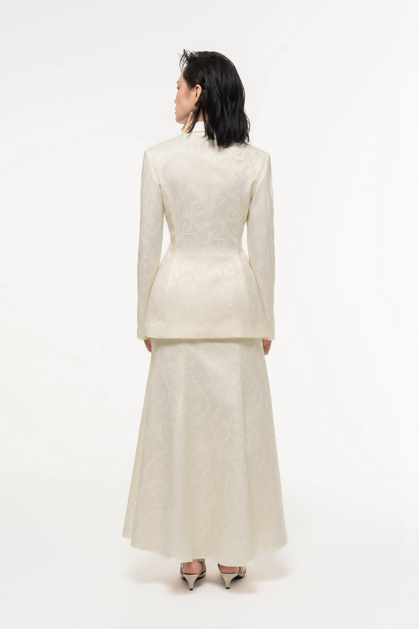 Jacquard Lace Trim Set (with Skirt)