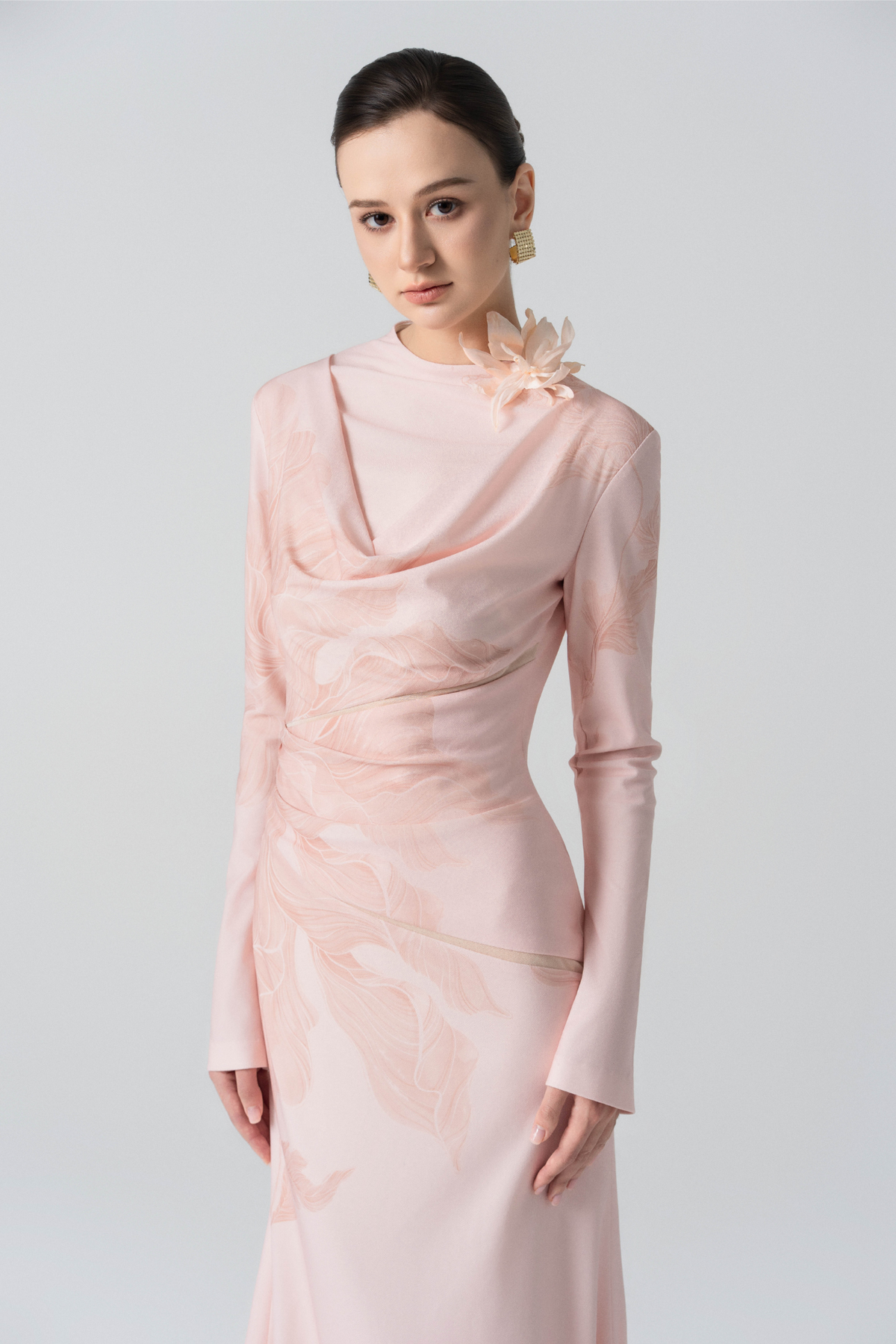 Blossom Drift Fishtail Gown