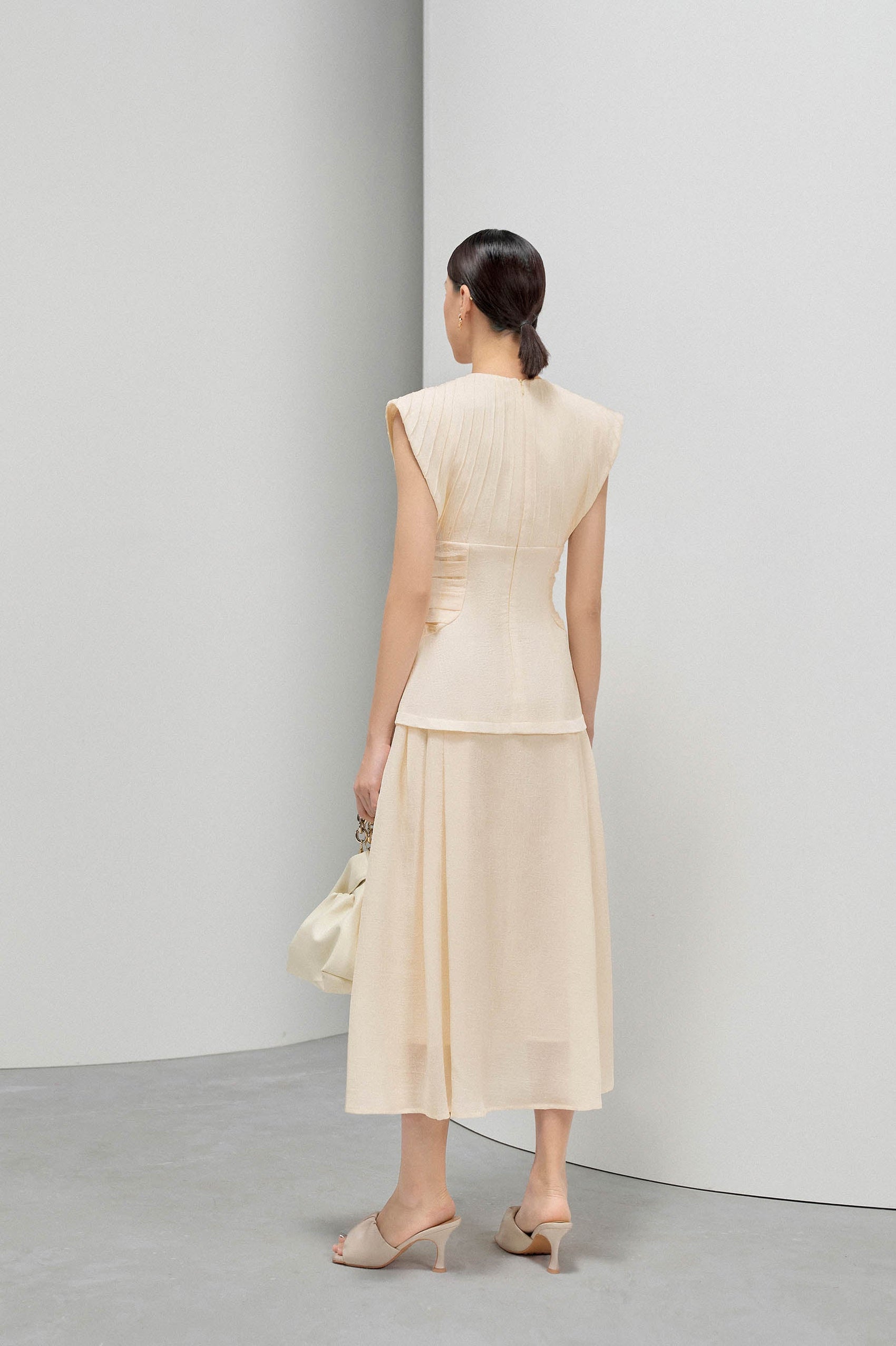 Ice Cream Plated Collar Dress image 1