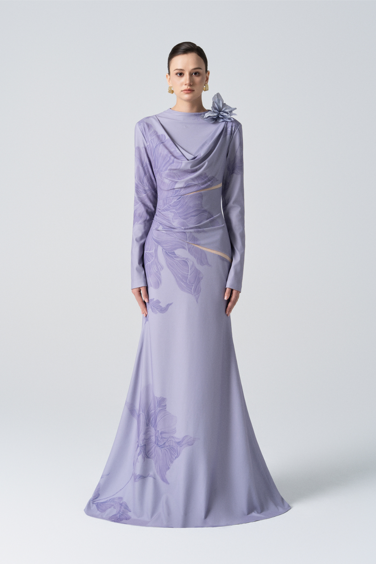 Blossom Drift Fishtail Gown