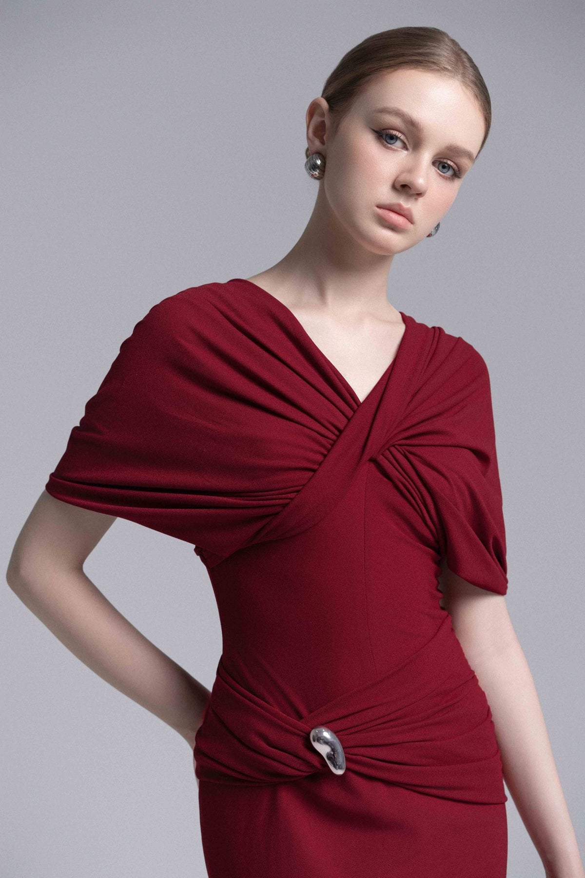 Twisted Bodice Metal Ring Dress image 2