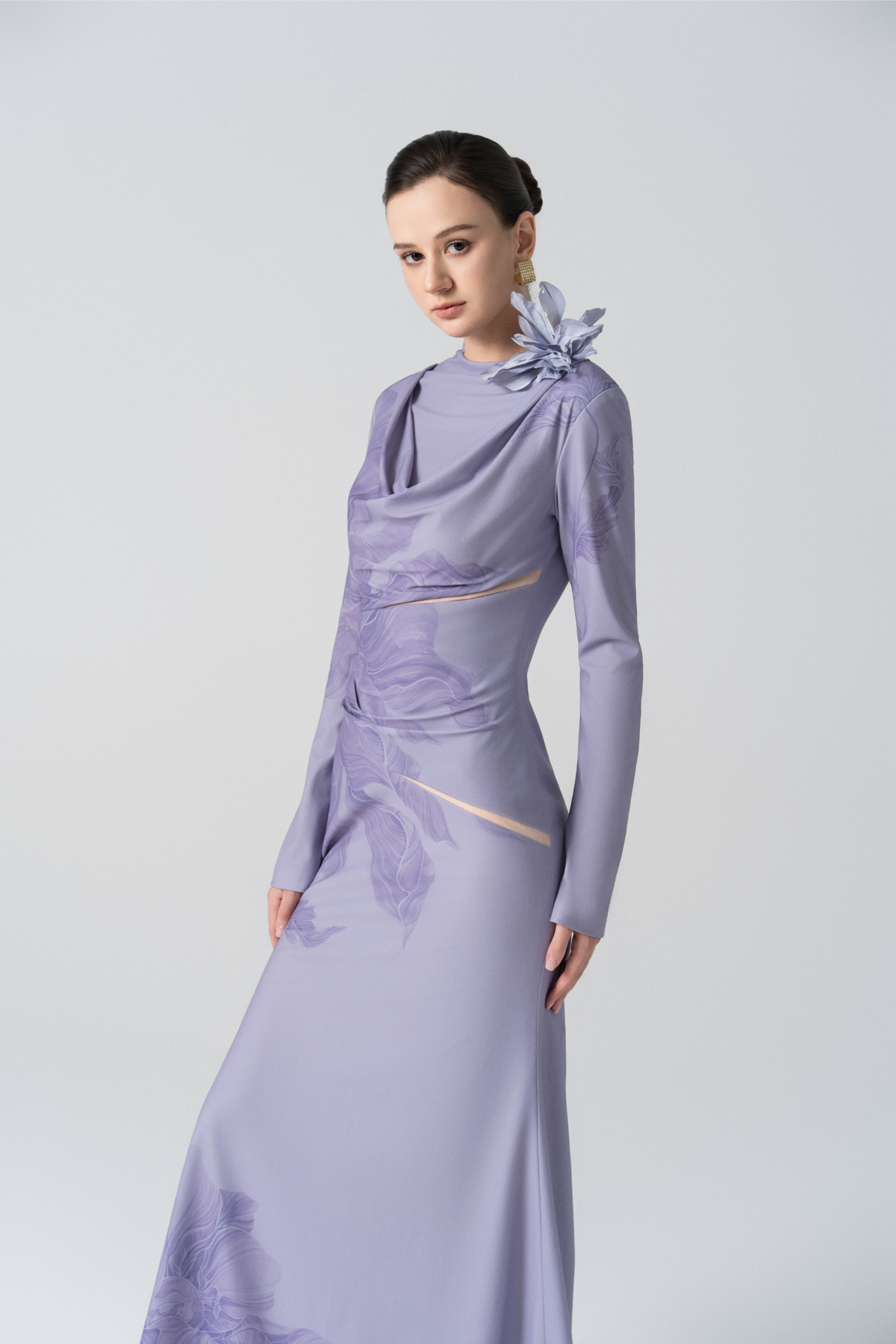 Blossom Drift Fishtail Gown
