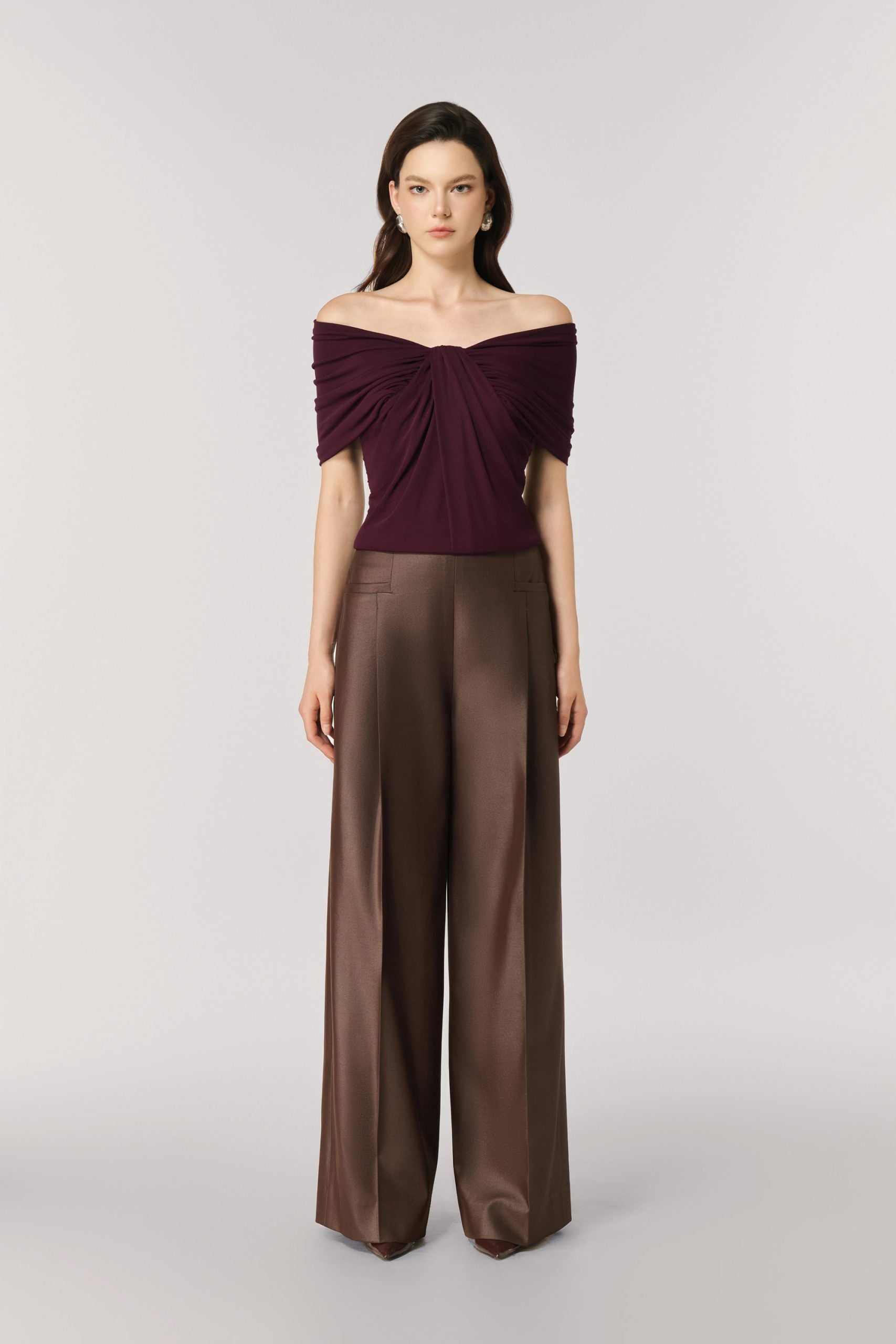 Ripple Croptop in Blackberry image 0
