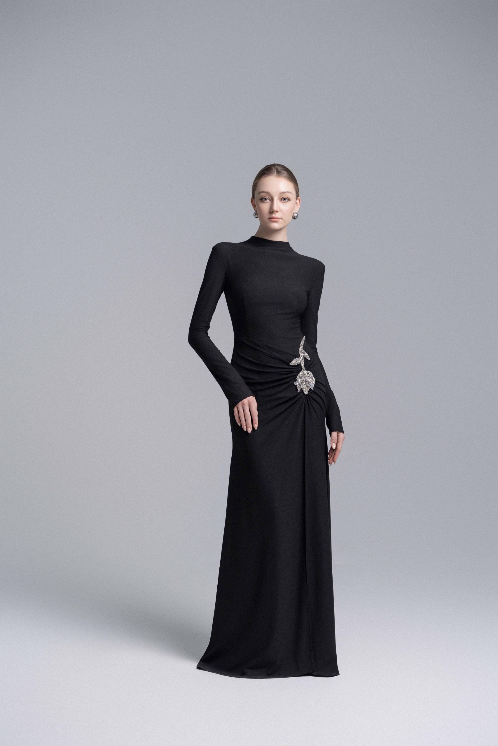 Elysian Bodice Mermaid Dress in Black image 1