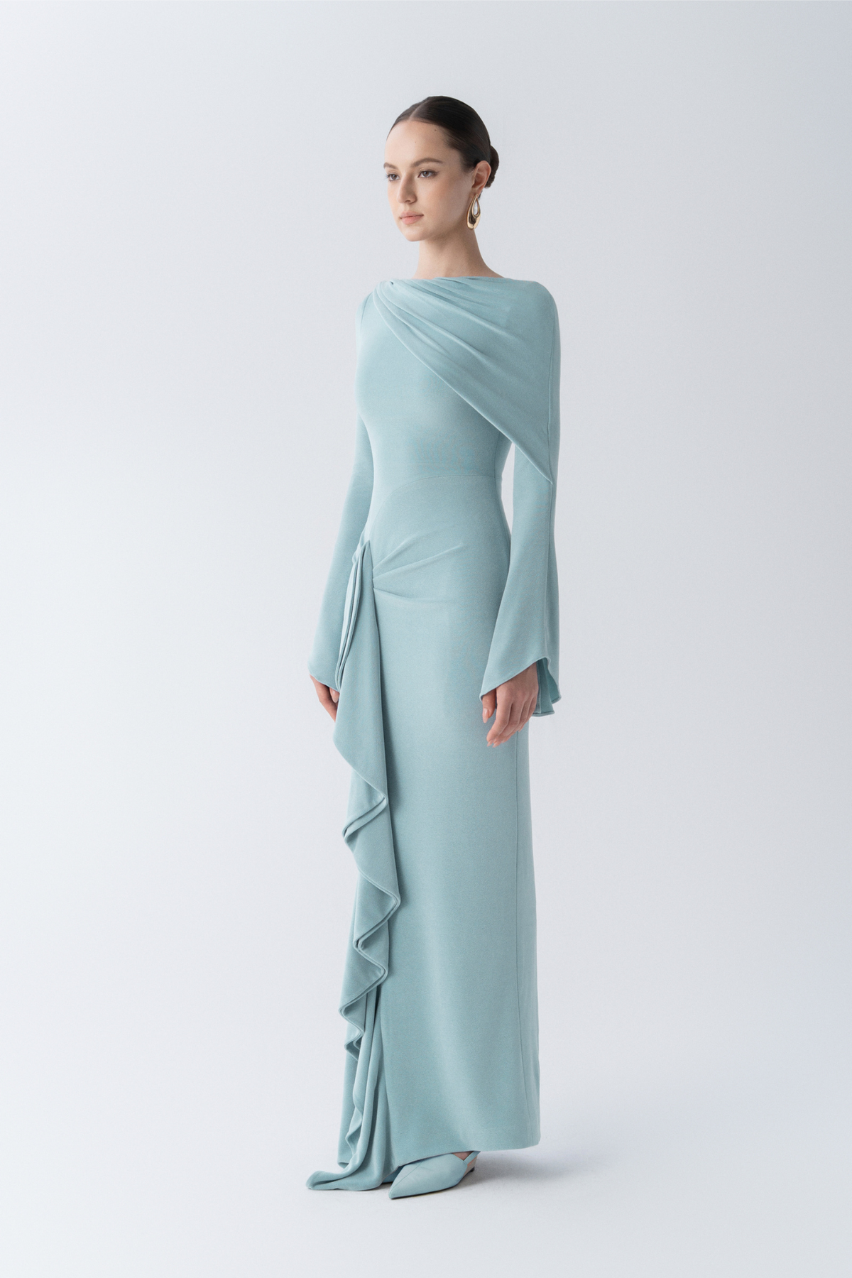 Starlit Ruffle Gown