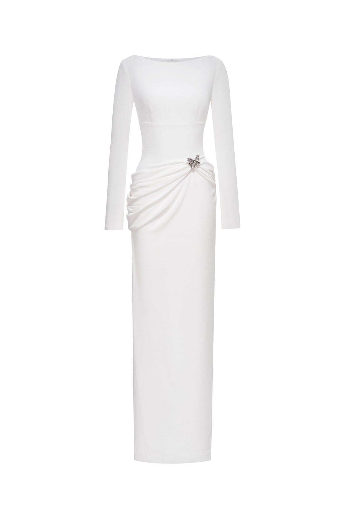Ethereal Curve Pencil Gown