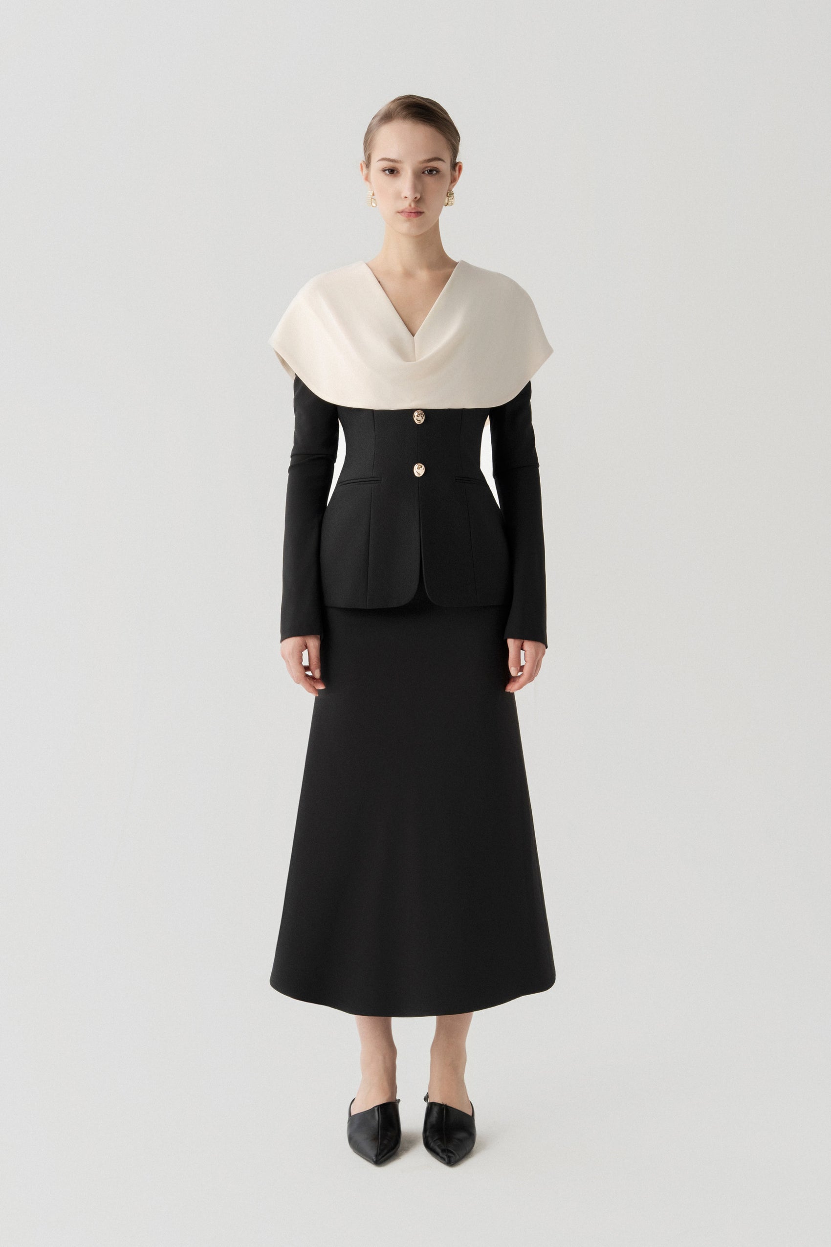 Long Sleeve Nest Peplum Set