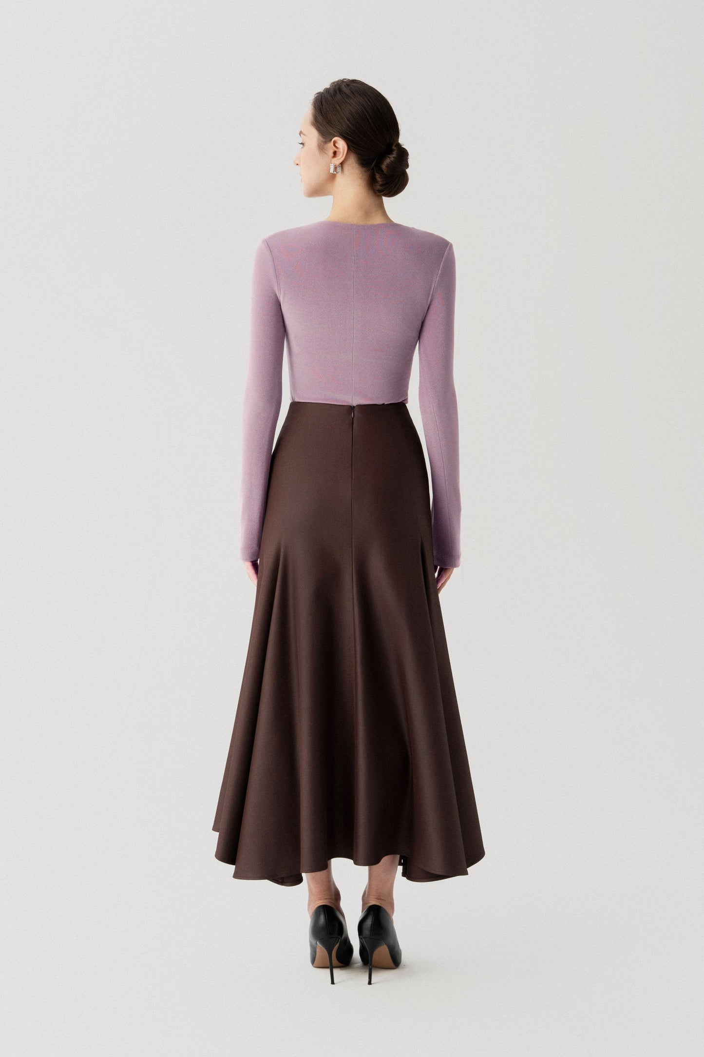 Double Knit Crepe Set with Skirt