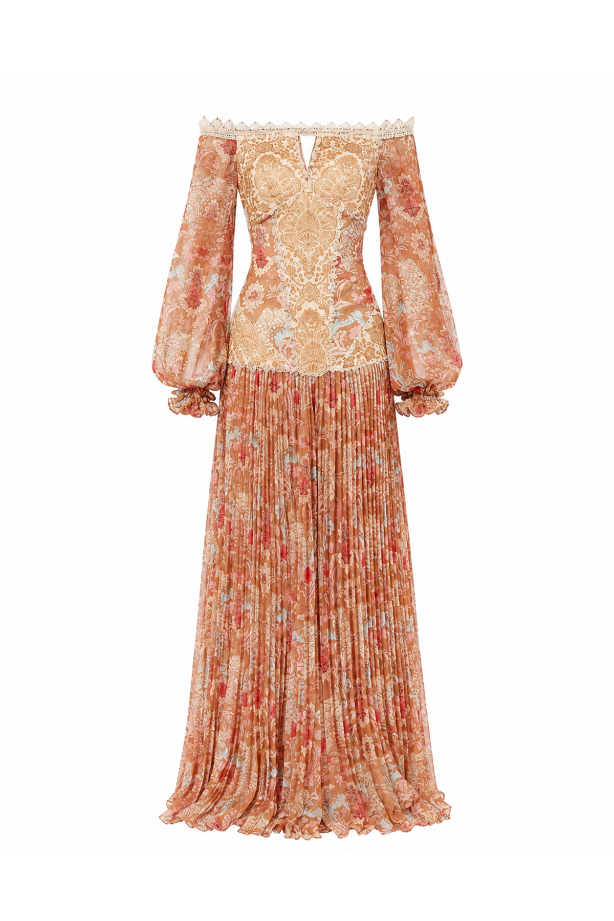 Off Shoulder Baroque Dress