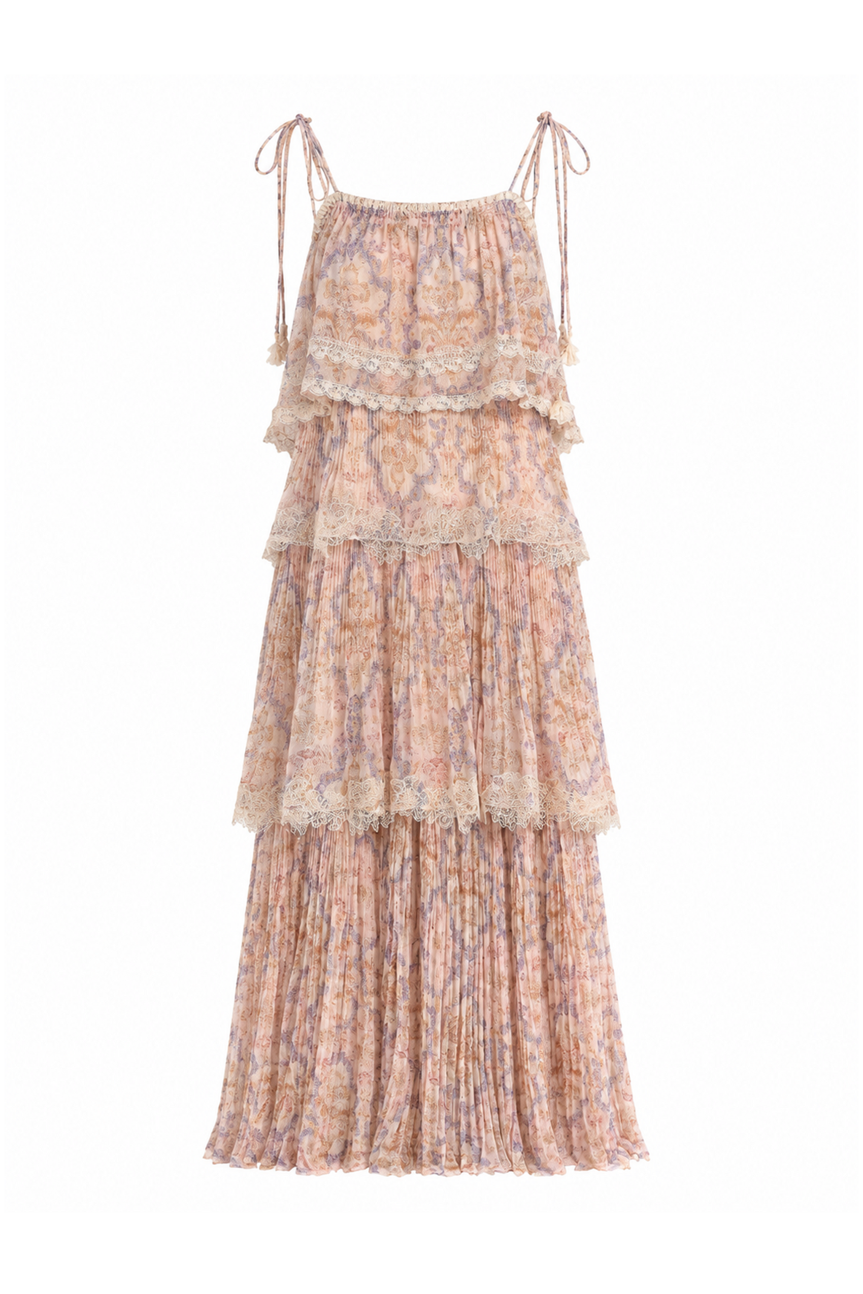Baroque Tiered Slip Dress