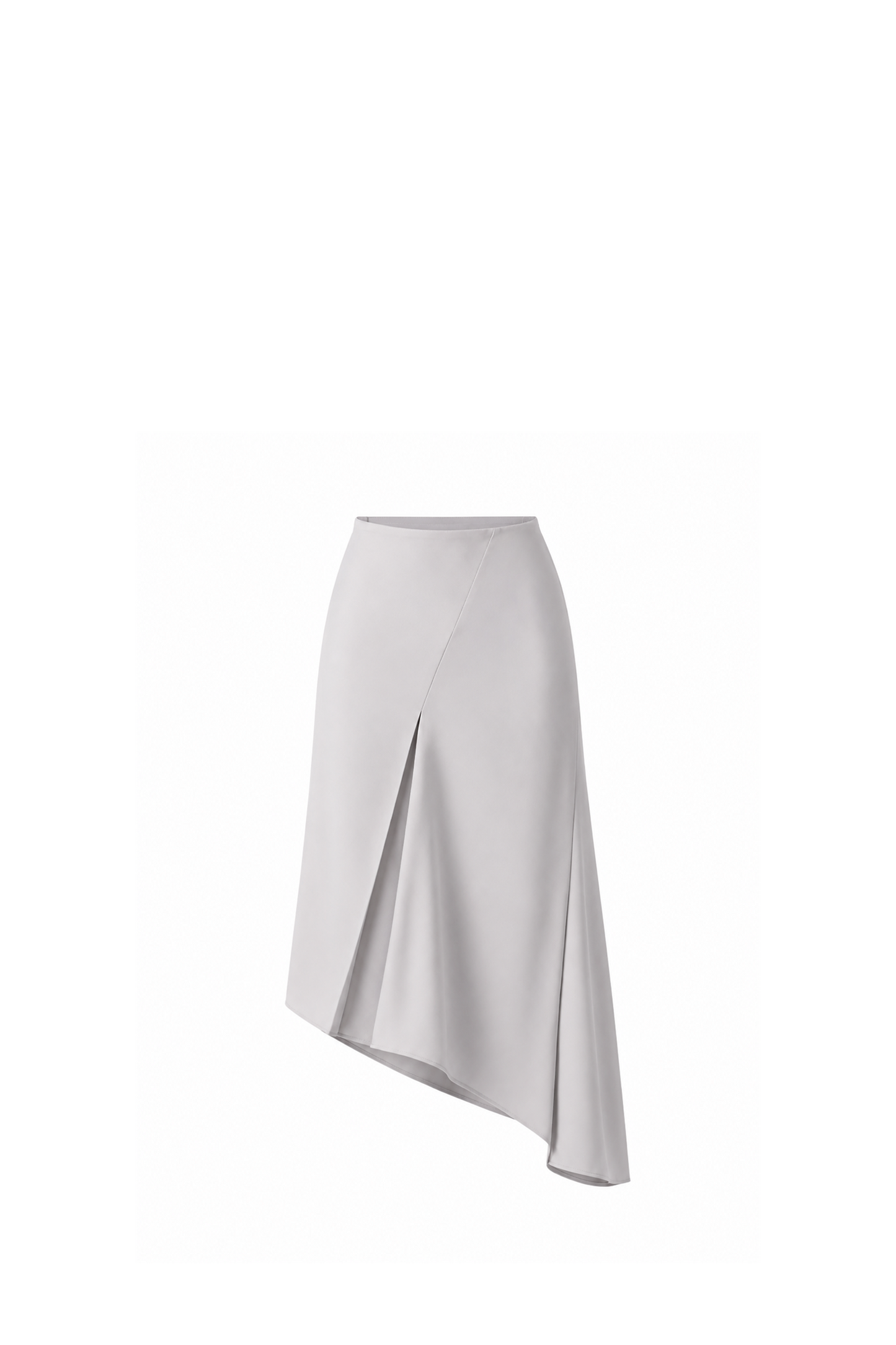 Cream Lopsided Skirt
