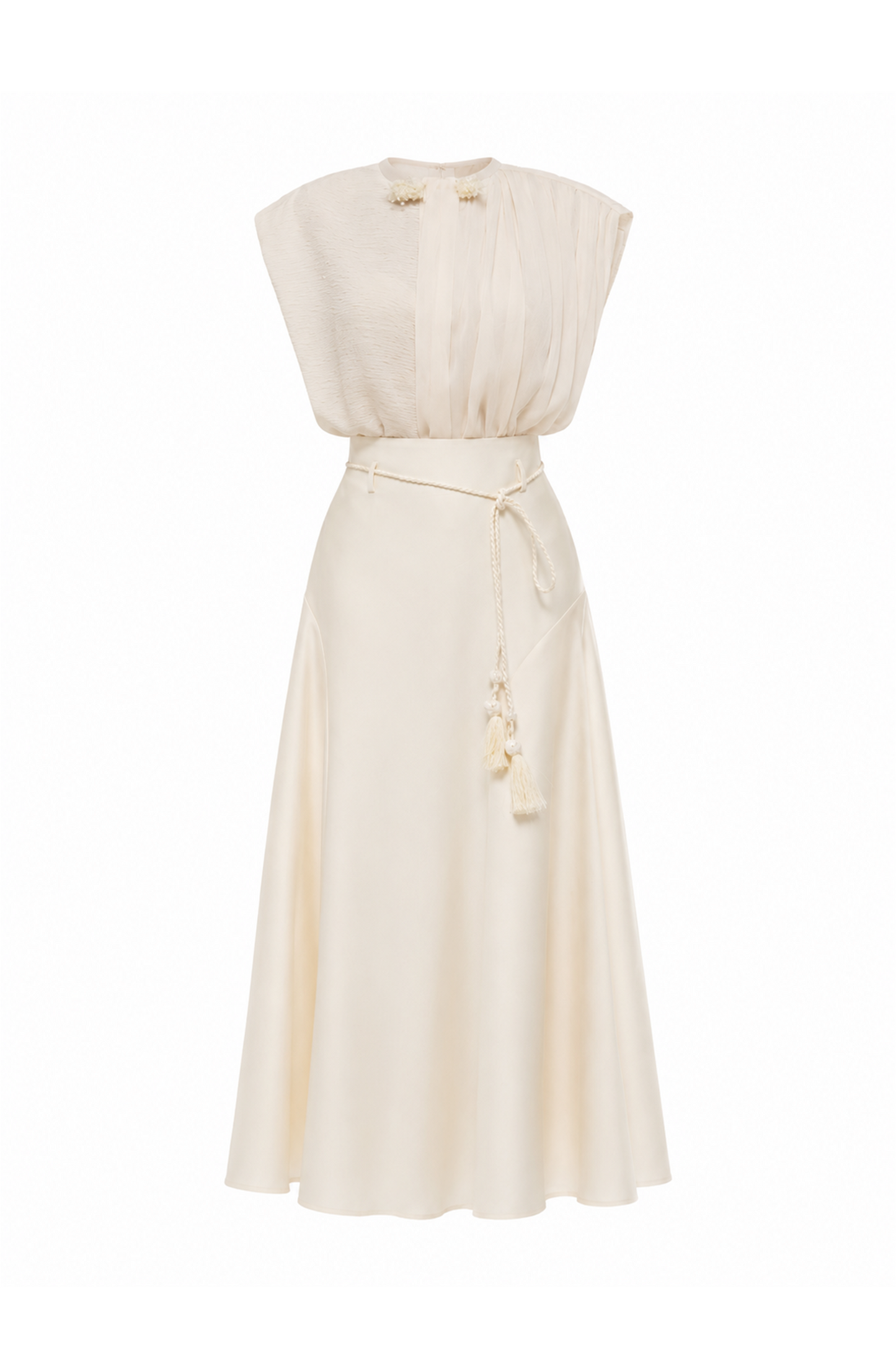 Draped Sleeveless Set Design