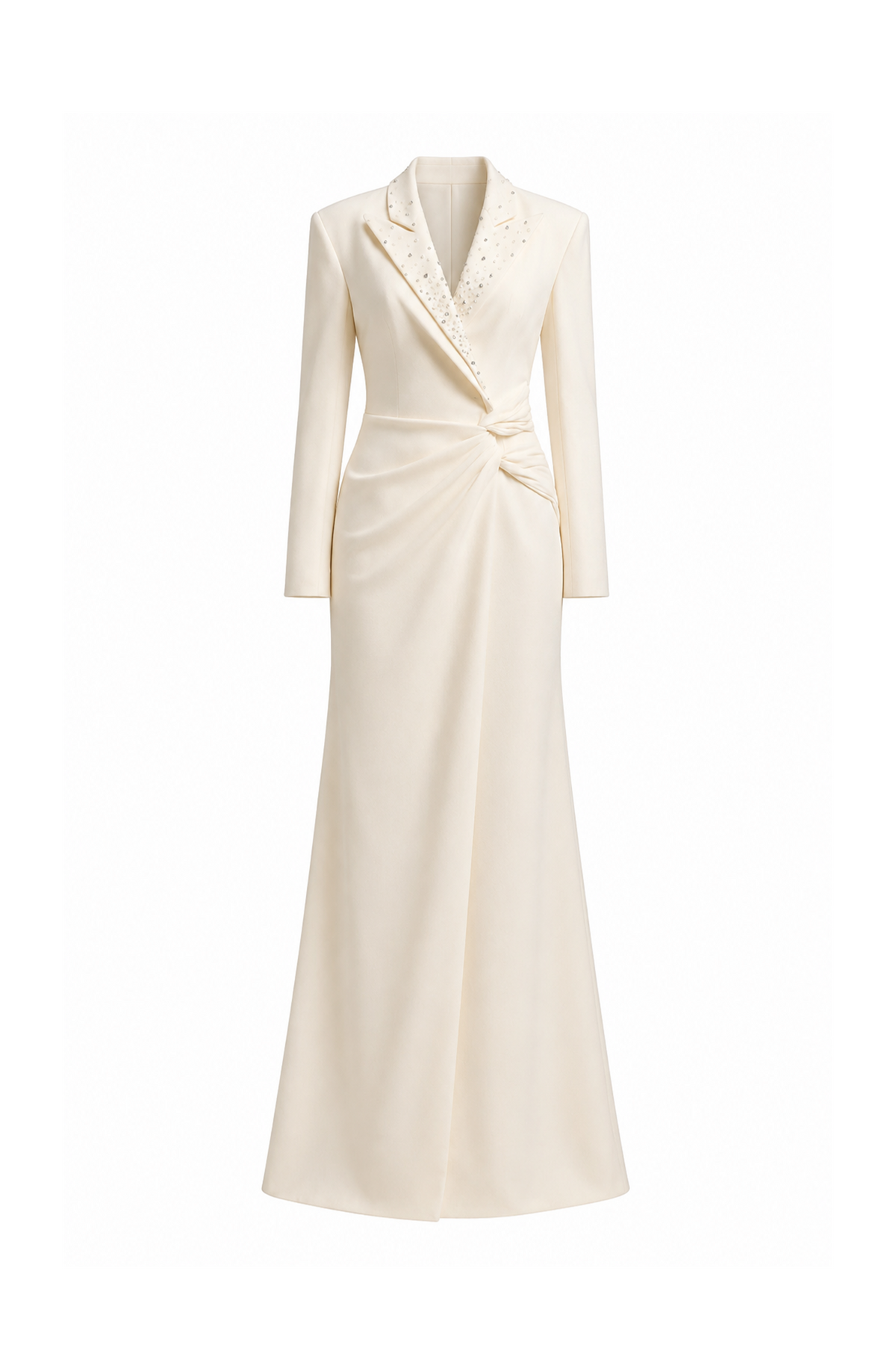 Chic Blazer Dress with Draping