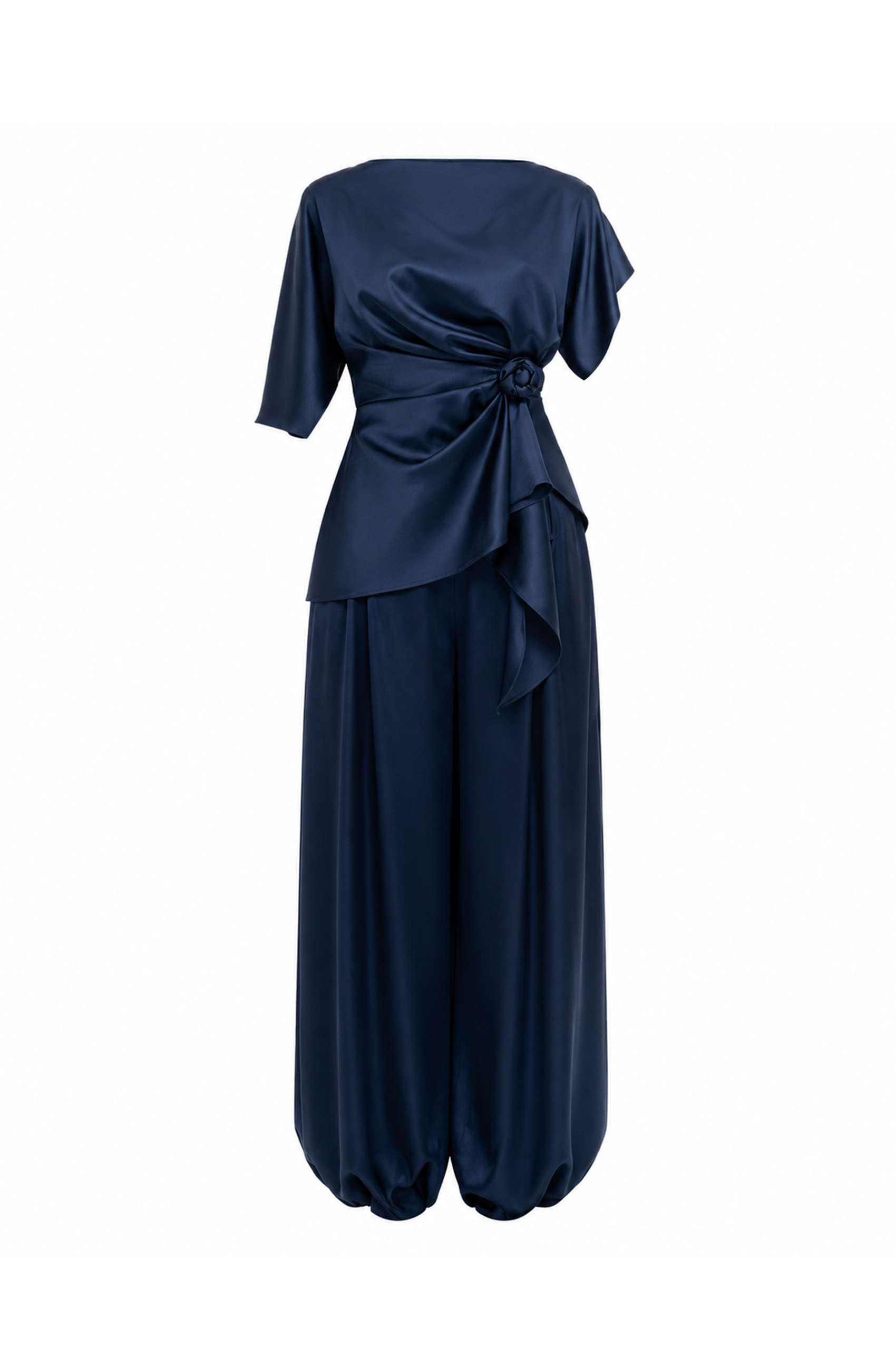Silk Asymmetric Peplum in Gibraltar Sea