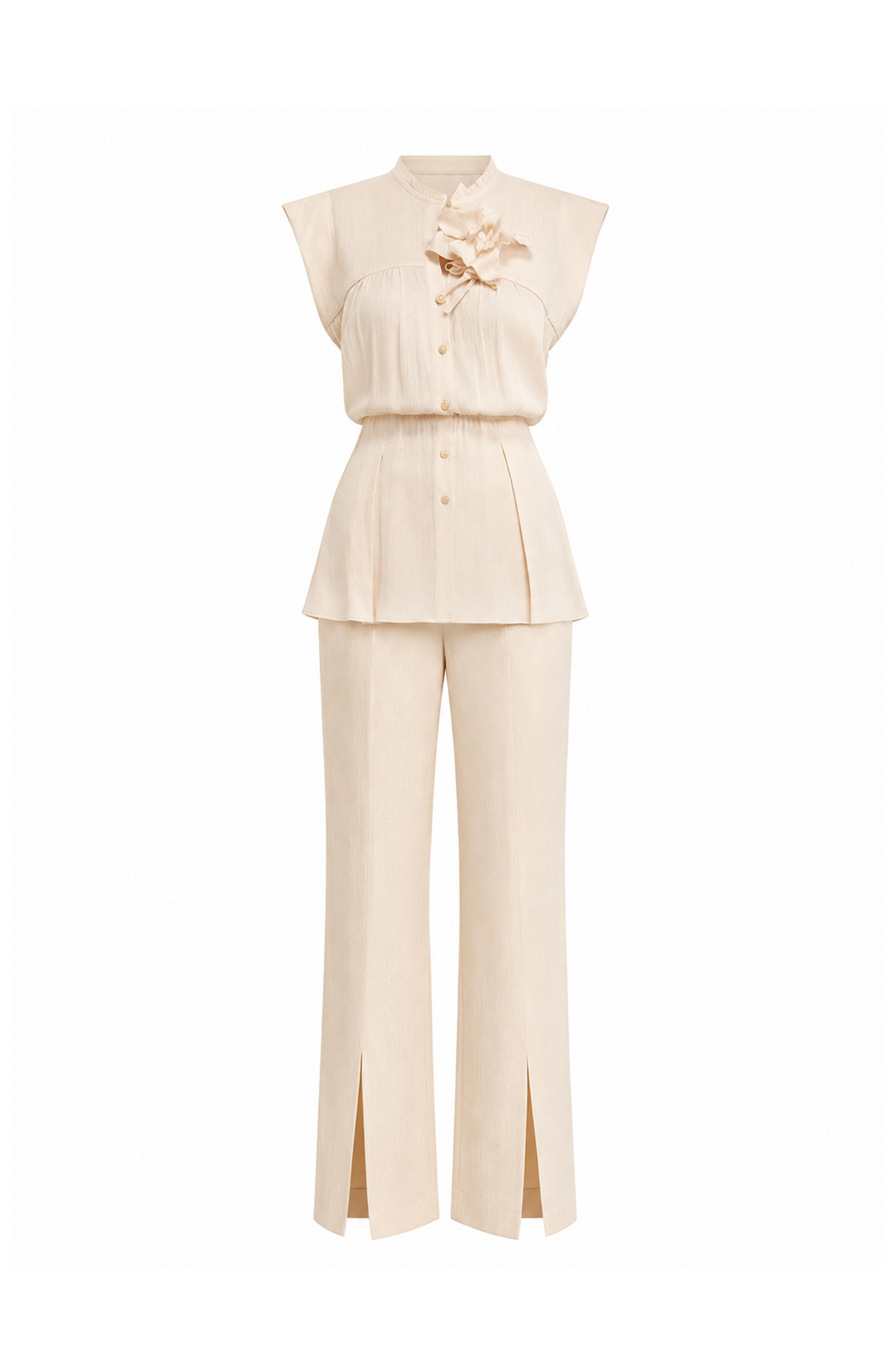 Ice Cream Light Long Trousers