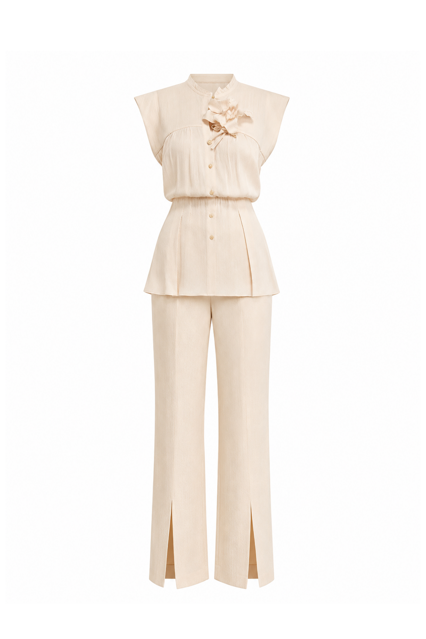 Ice Cream Light Long Trousers