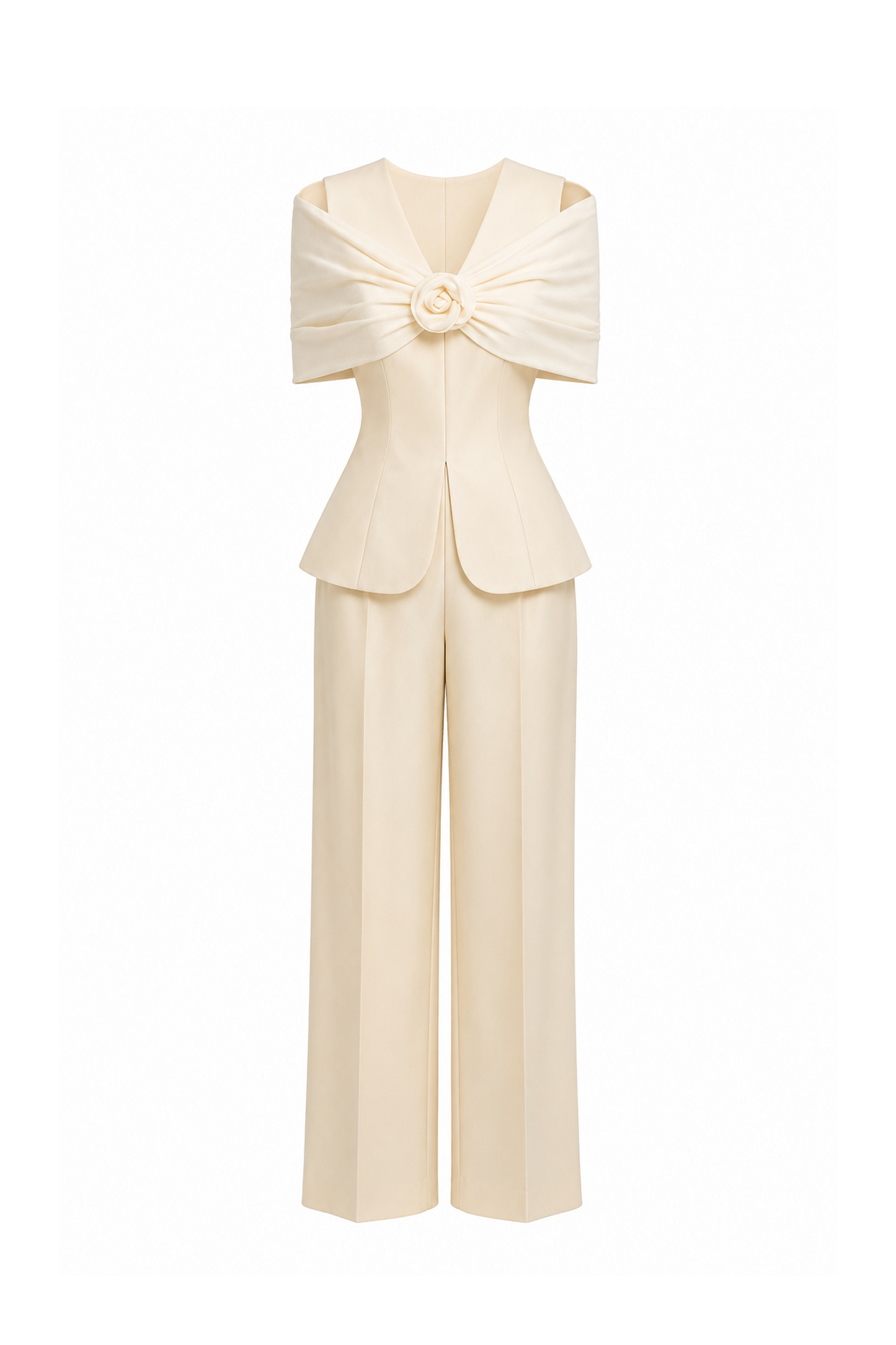 Off-Shoulder Draped Set