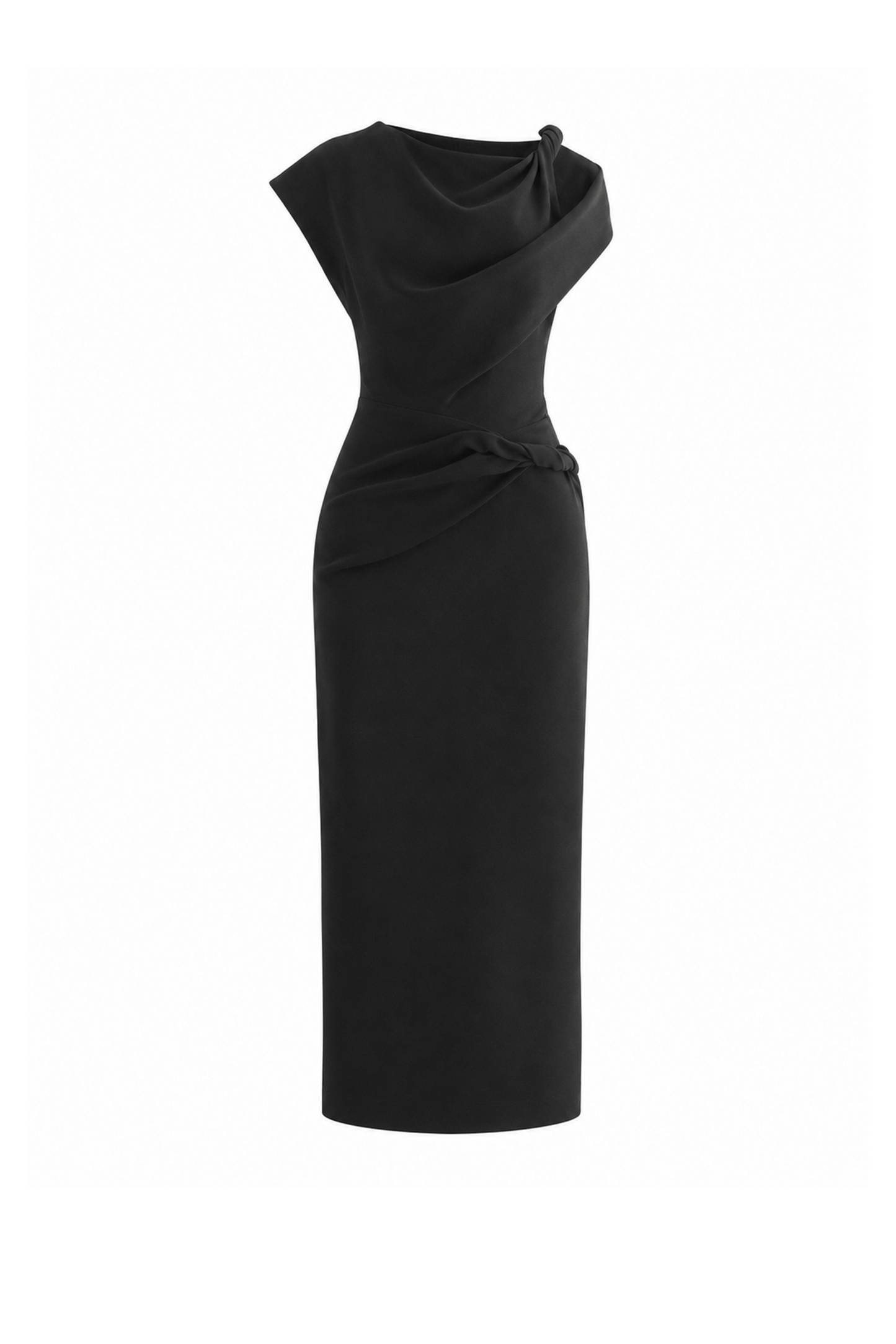 Isa Draped Pencil Dress
