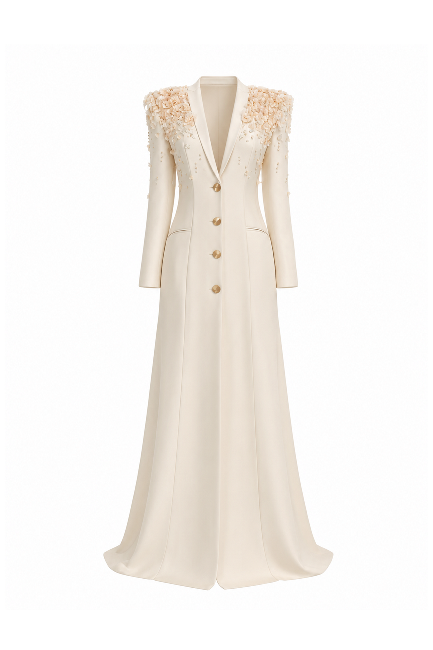 Ines Deep V-neck Gown