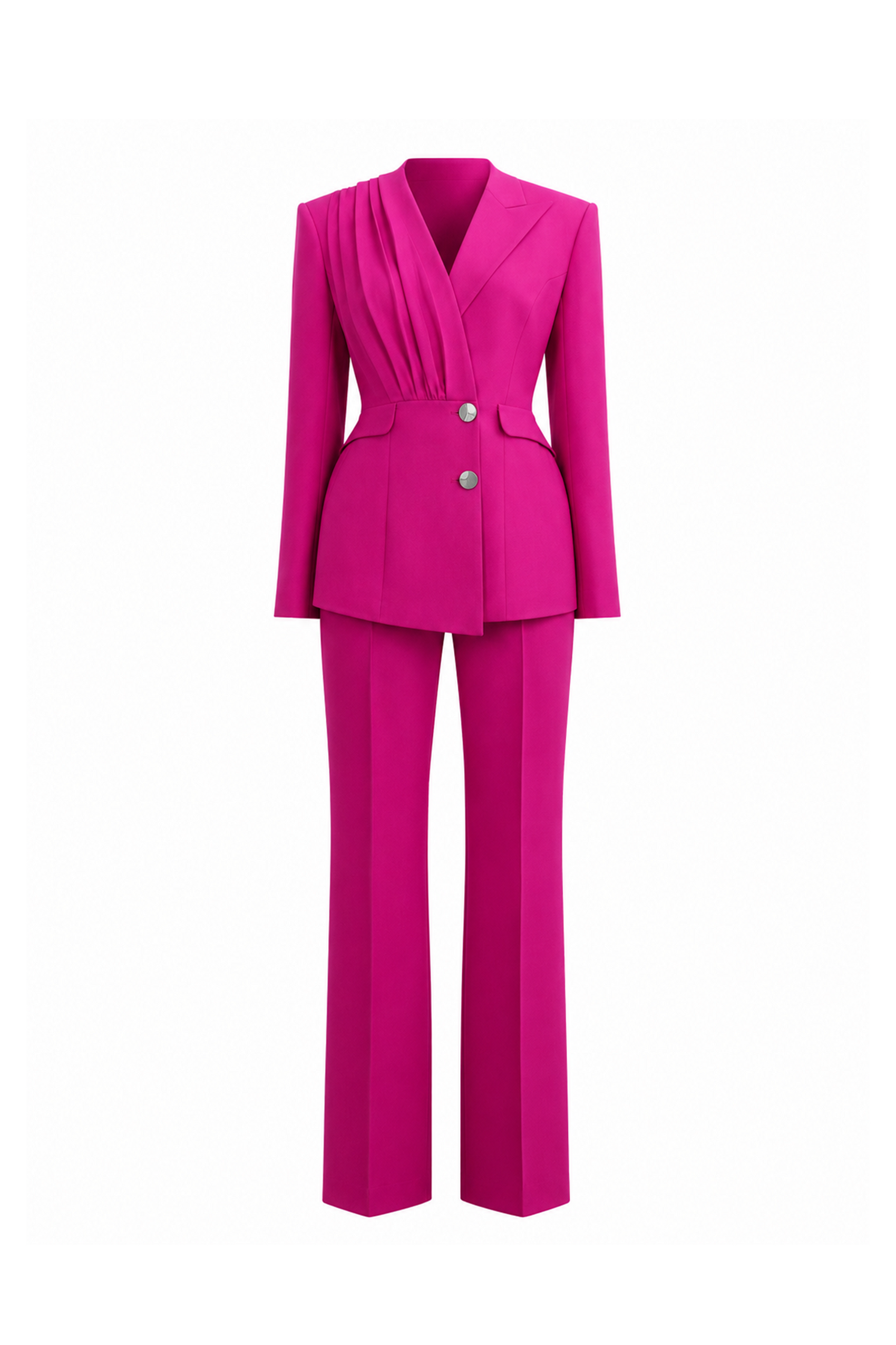 Elia Hot Pink Pleated Set Design
