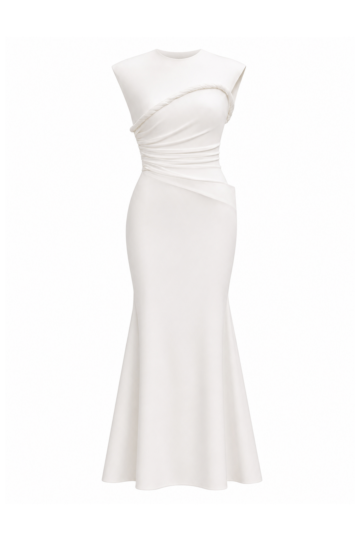 Milana White Twisted Dress