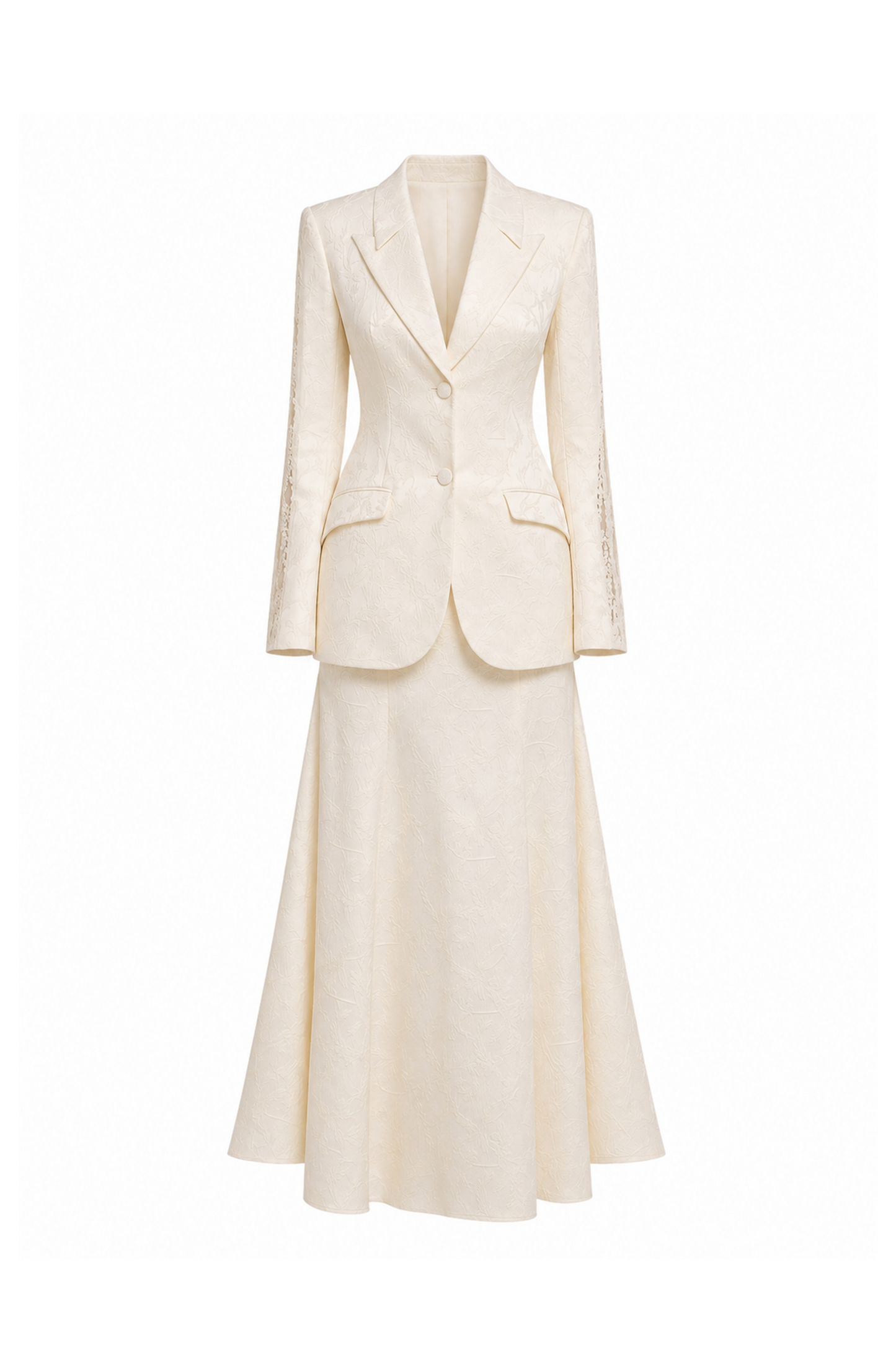 Jacquard Lace Trim Set (with Skirt)