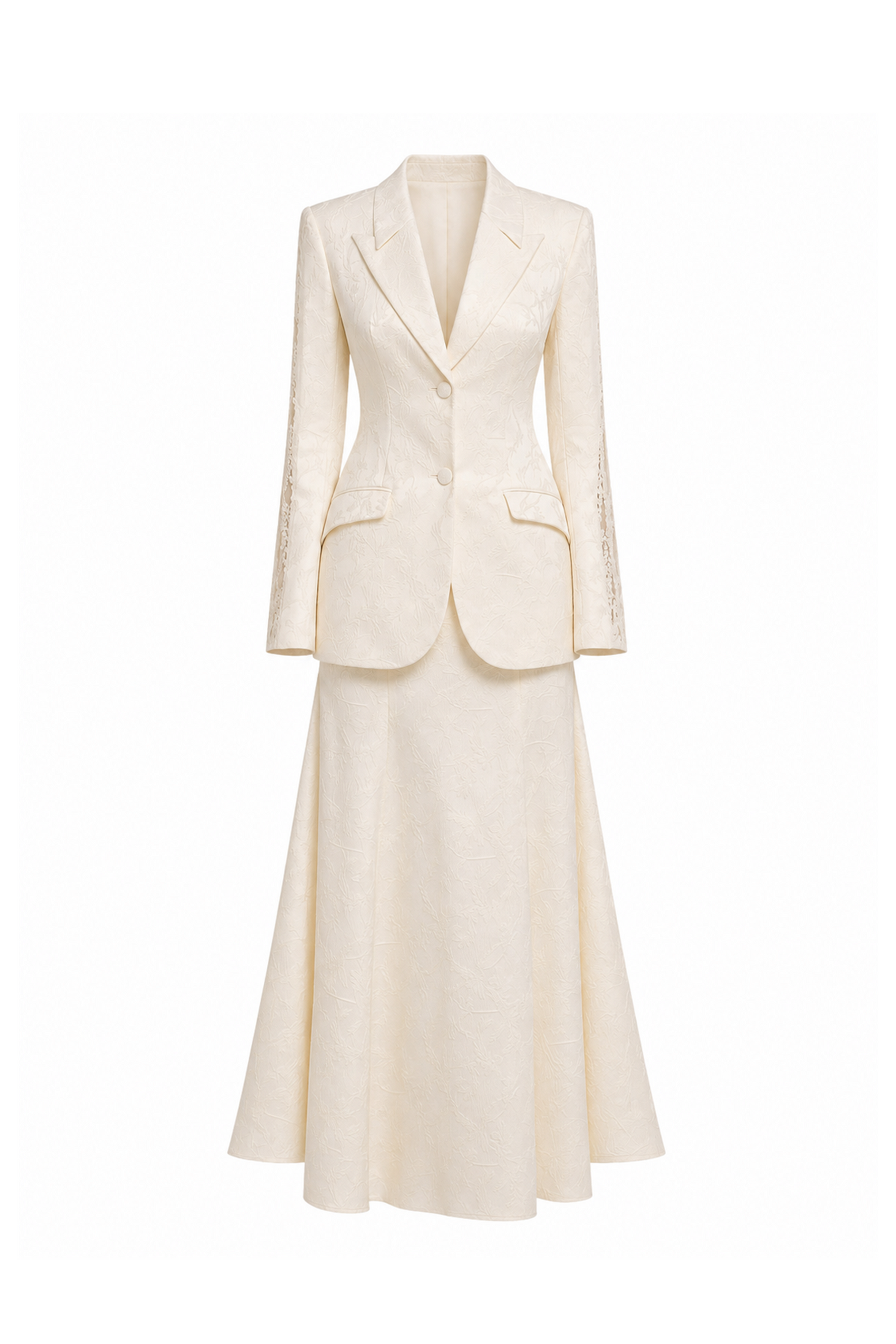 Jacquard Lace Trim Set (with Skirt)