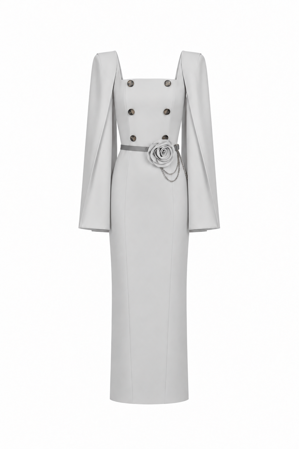 Adela Squared Shoulder Dress