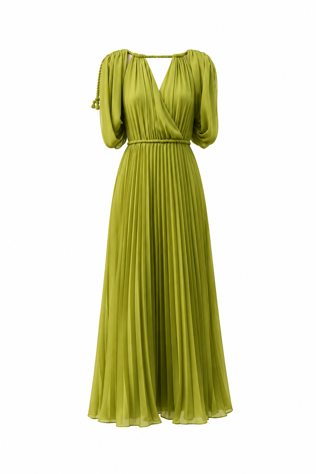 Marine Pleated Maxi Dress