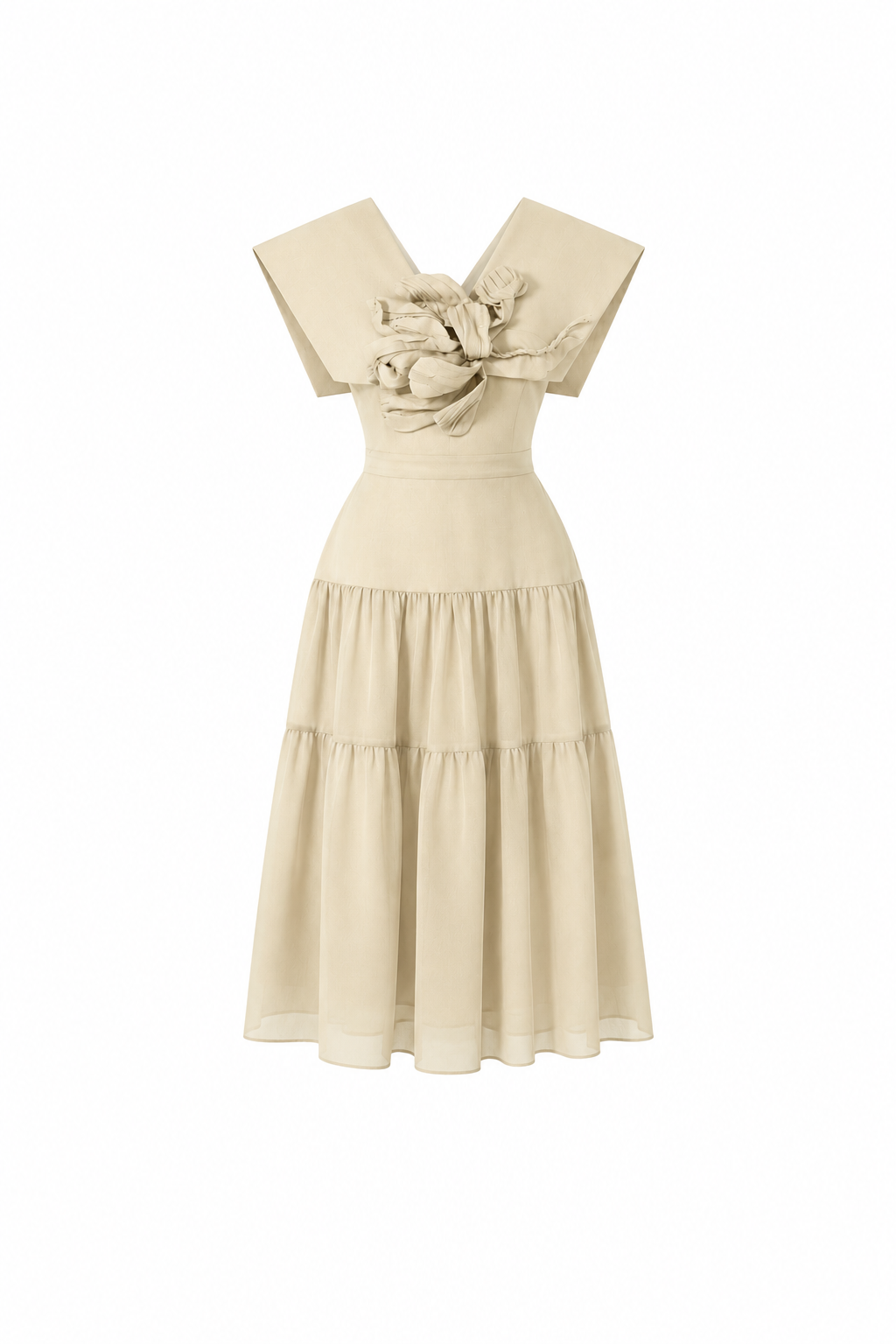 Ginger Sweetheart Neck Dress
