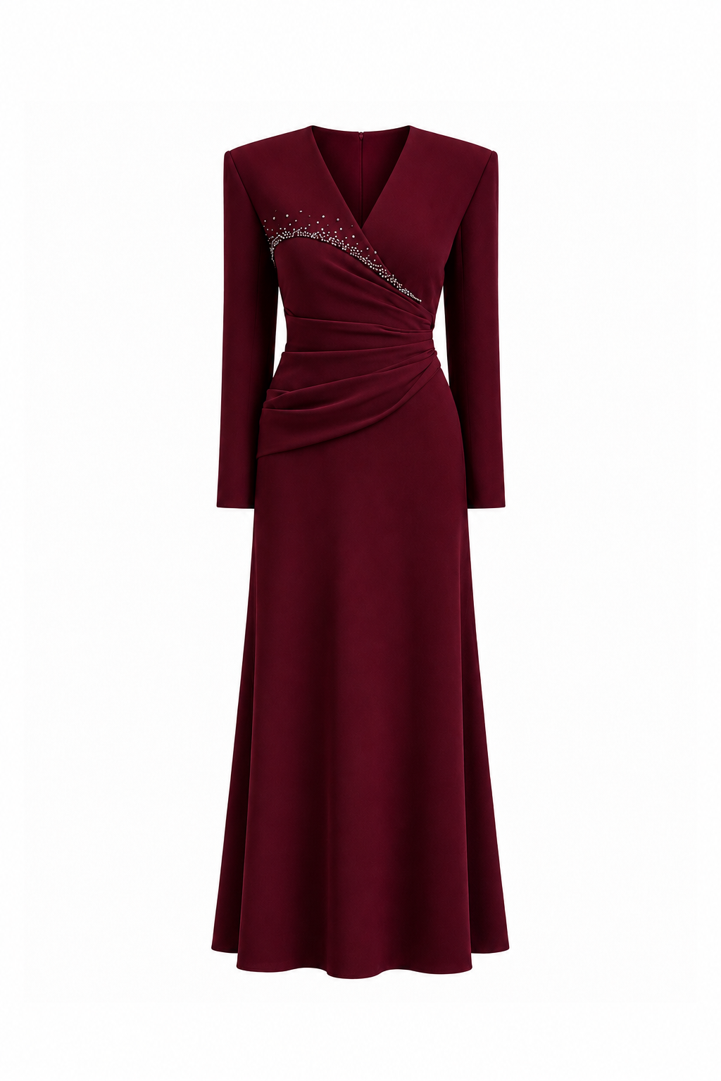 Asymmetrical Lapel Crystal Blazer Dress