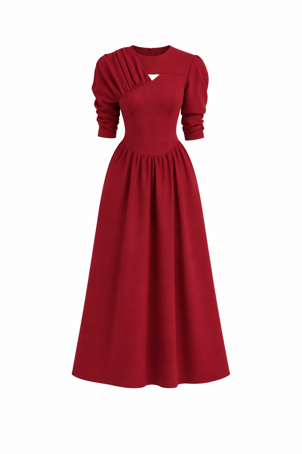 Charming Shoulder Puff Corset Dress